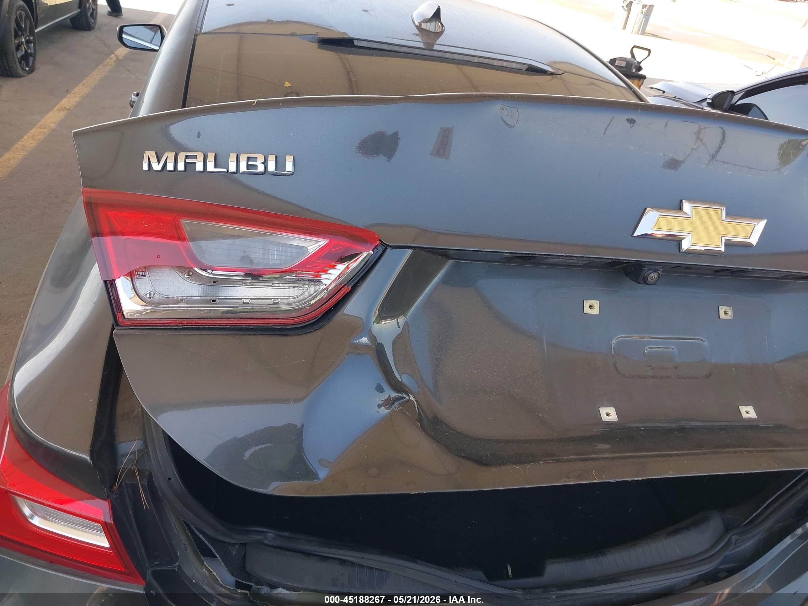 2017 Chevrolet Malibu 1lt Серый vin: 1G1ZE5ST6HF237414