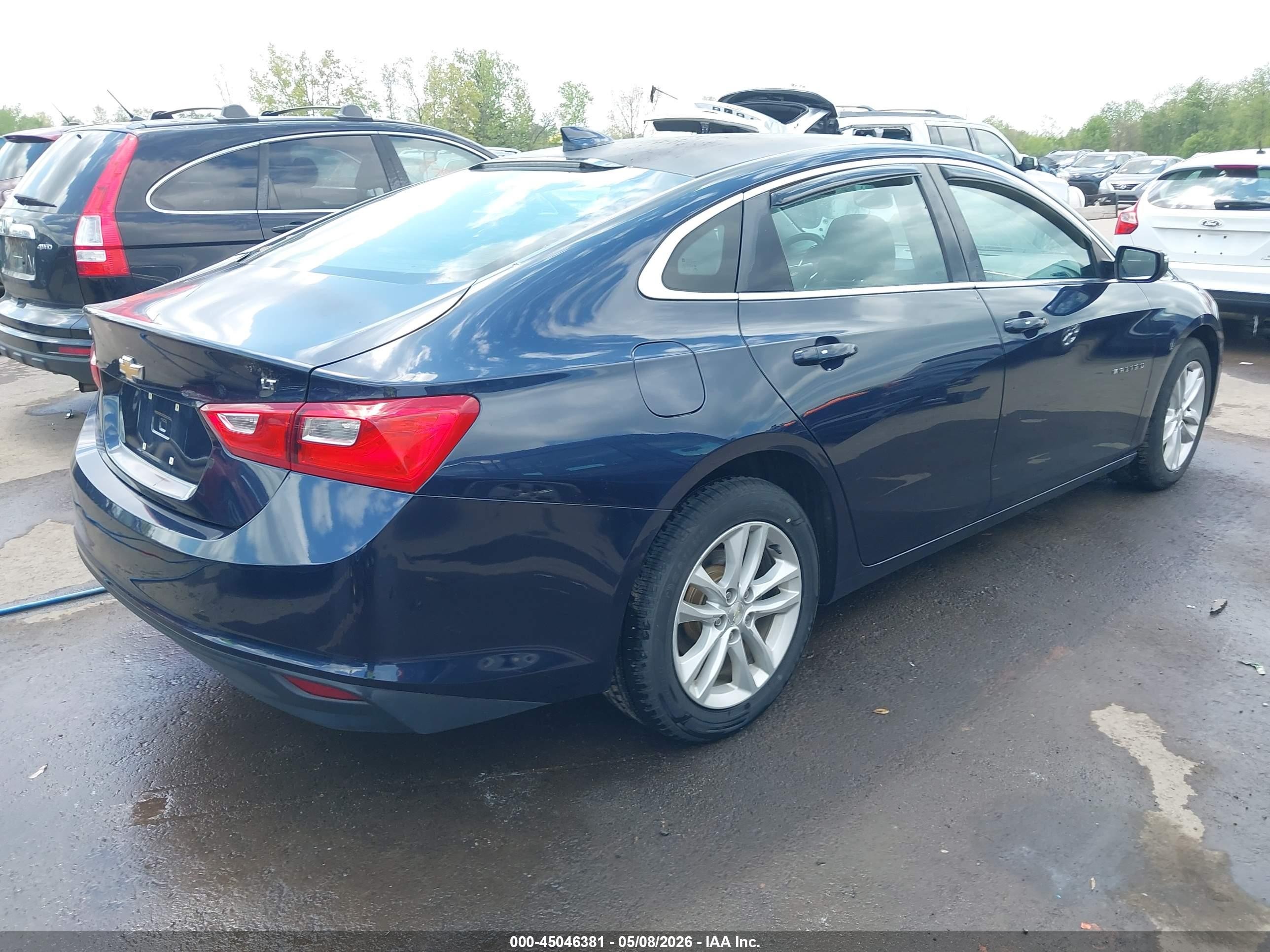 2016 Chevrolet Malibu 1lt Blue vin: 1G1ZE5ST7GF208700