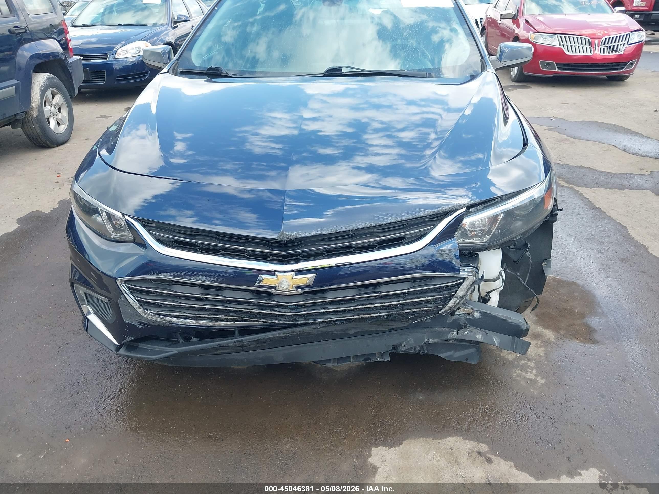 2016 Chevrolet Malibu 1lt Blue vin: 1G1ZE5ST7GF208700