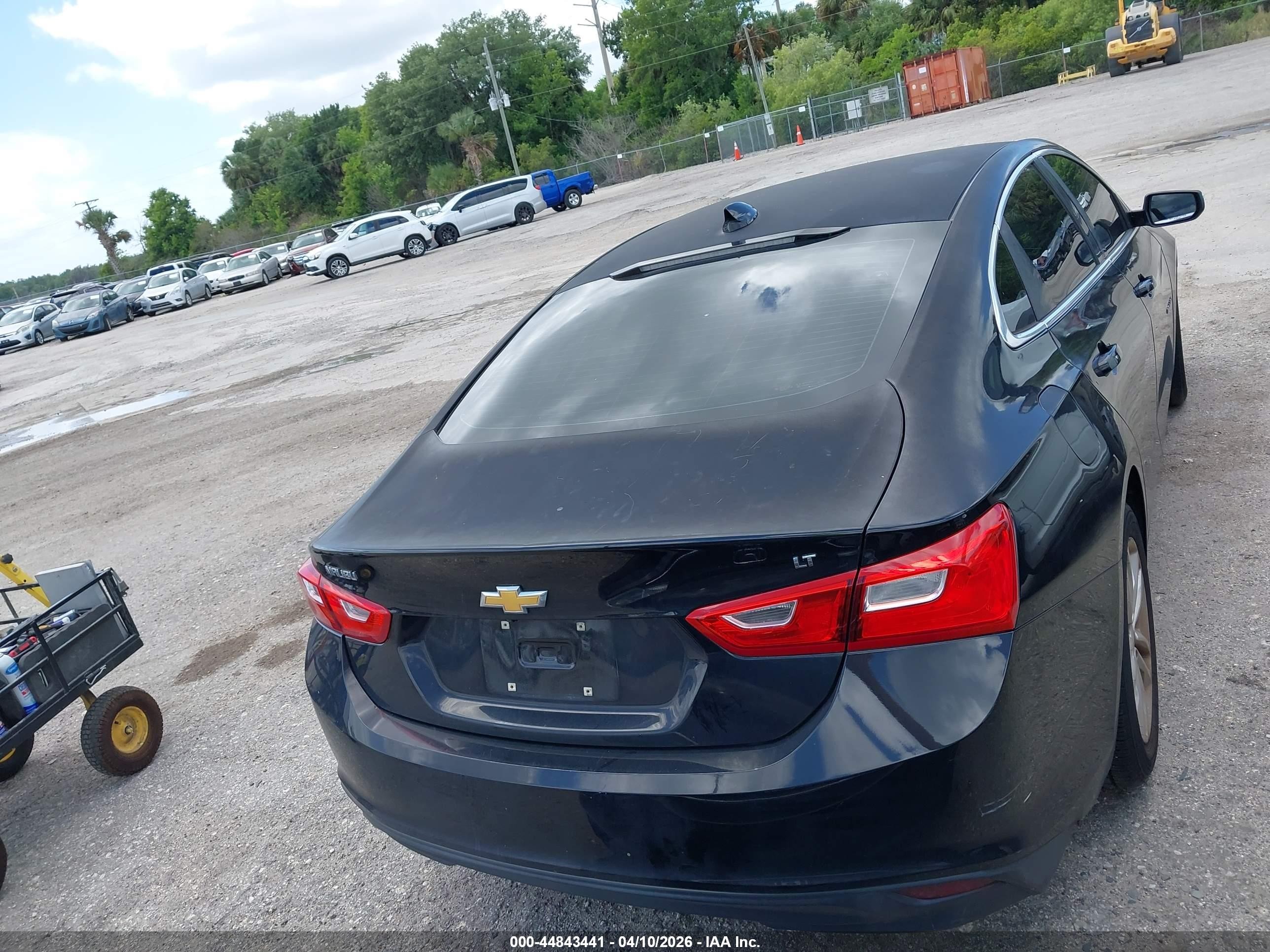 2016 Chevrolet Malibu 1lt Черный vin: 1G1ZE5ST7GF304648