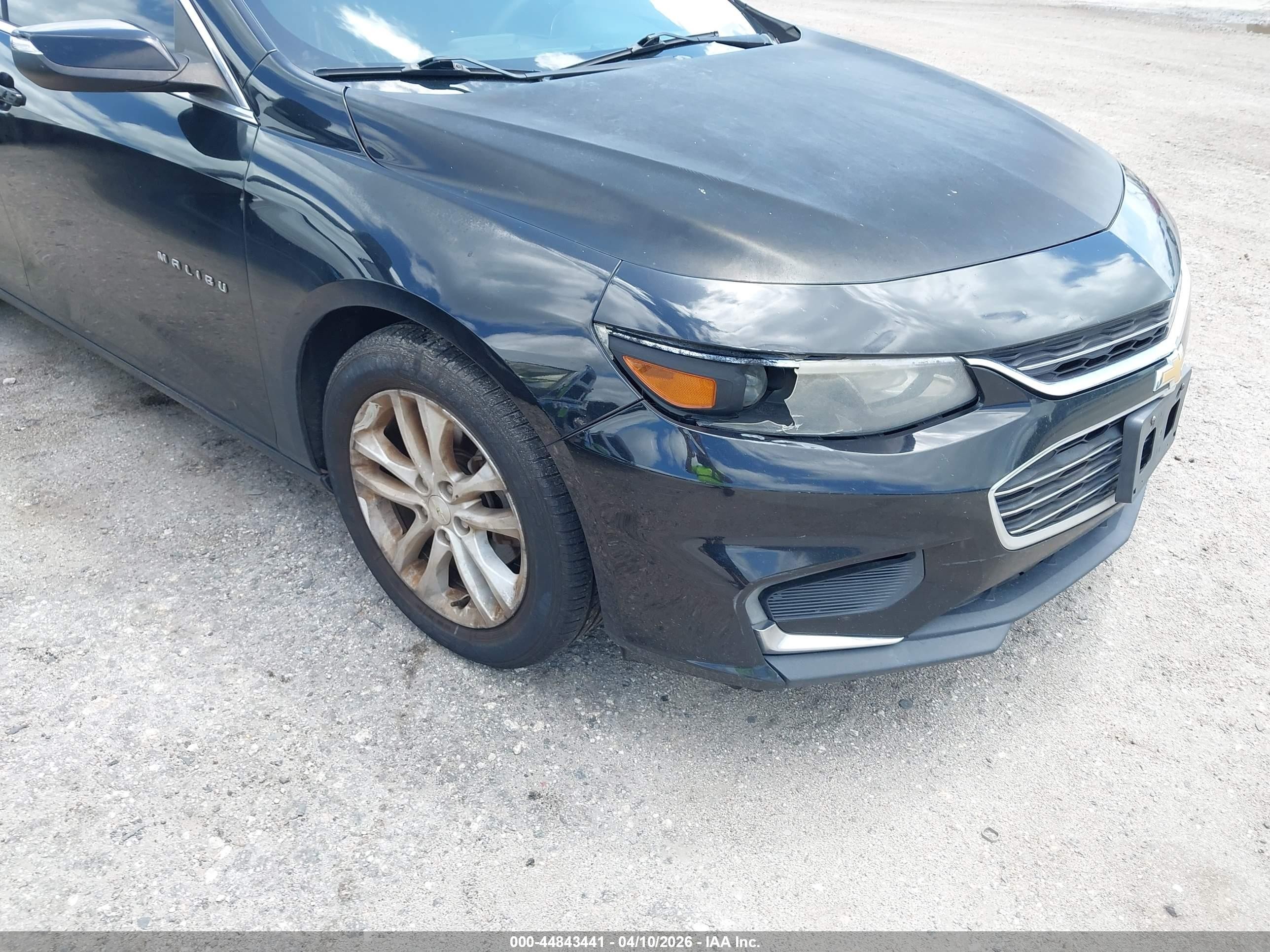 2016 Chevrolet Malibu 1lt Черный vin: 1G1ZE5ST7GF304648