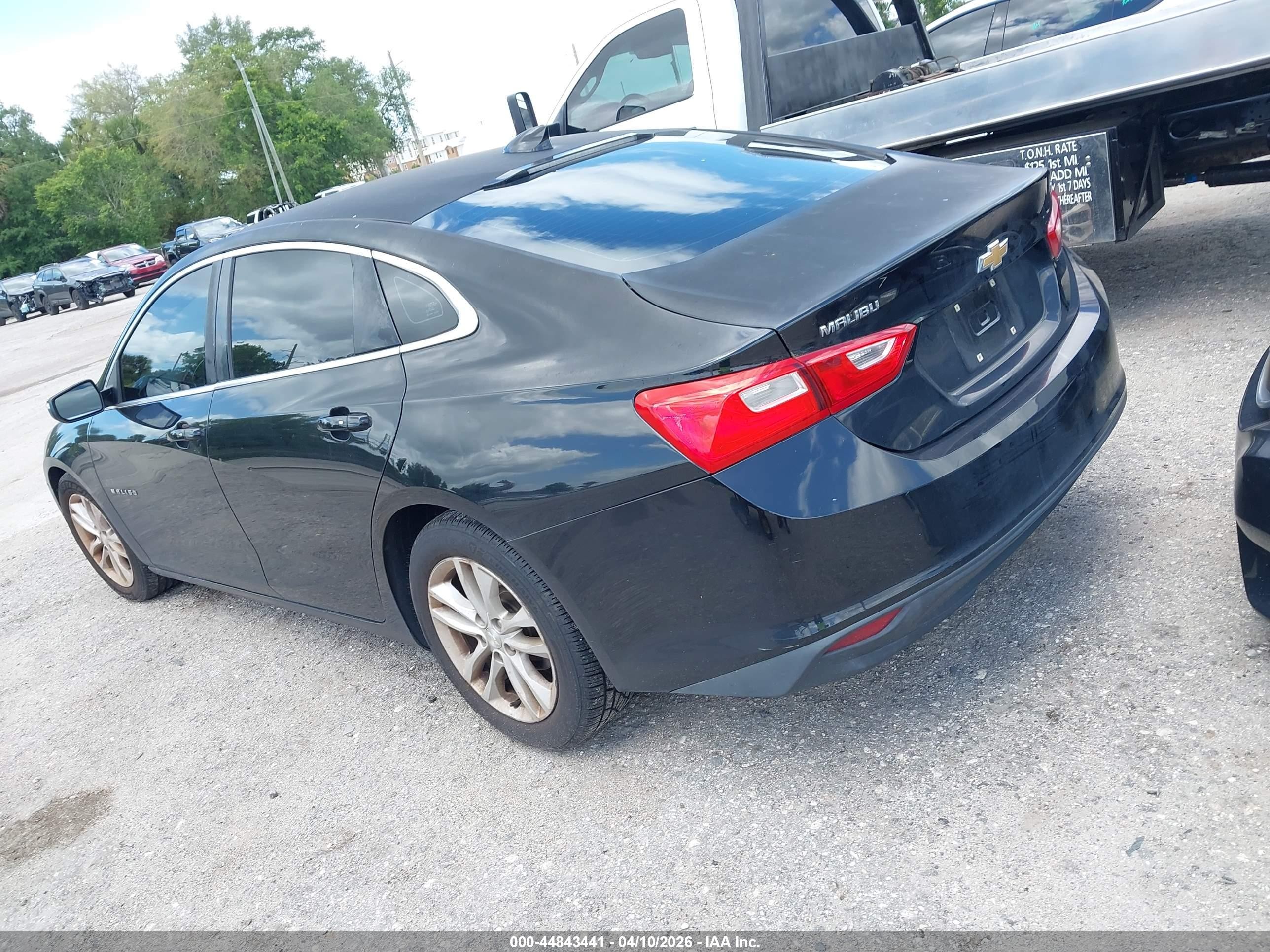2016 Chevrolet Malibu 1lt Черный vin: 1G1ZE5ST7GF304648