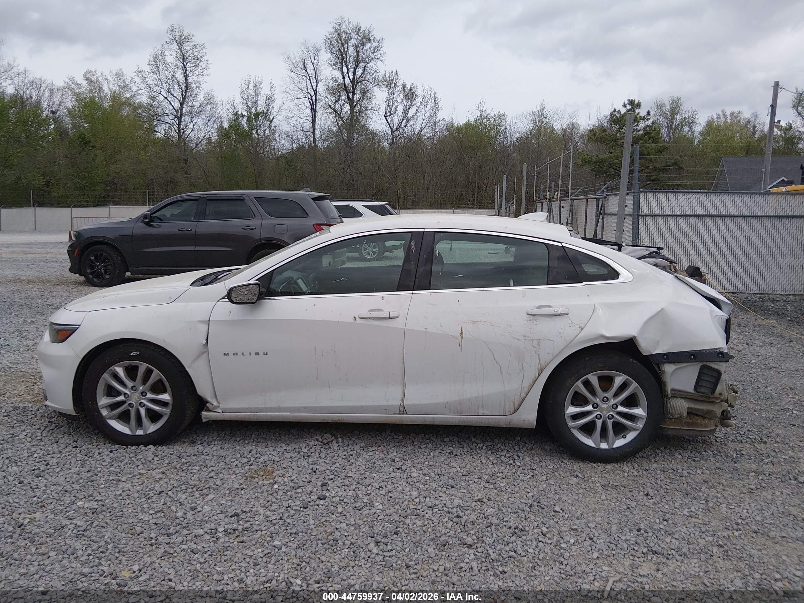 2016 Chevrolet Malibu 1lt White vin: 1G1ZE5ST7GF339304