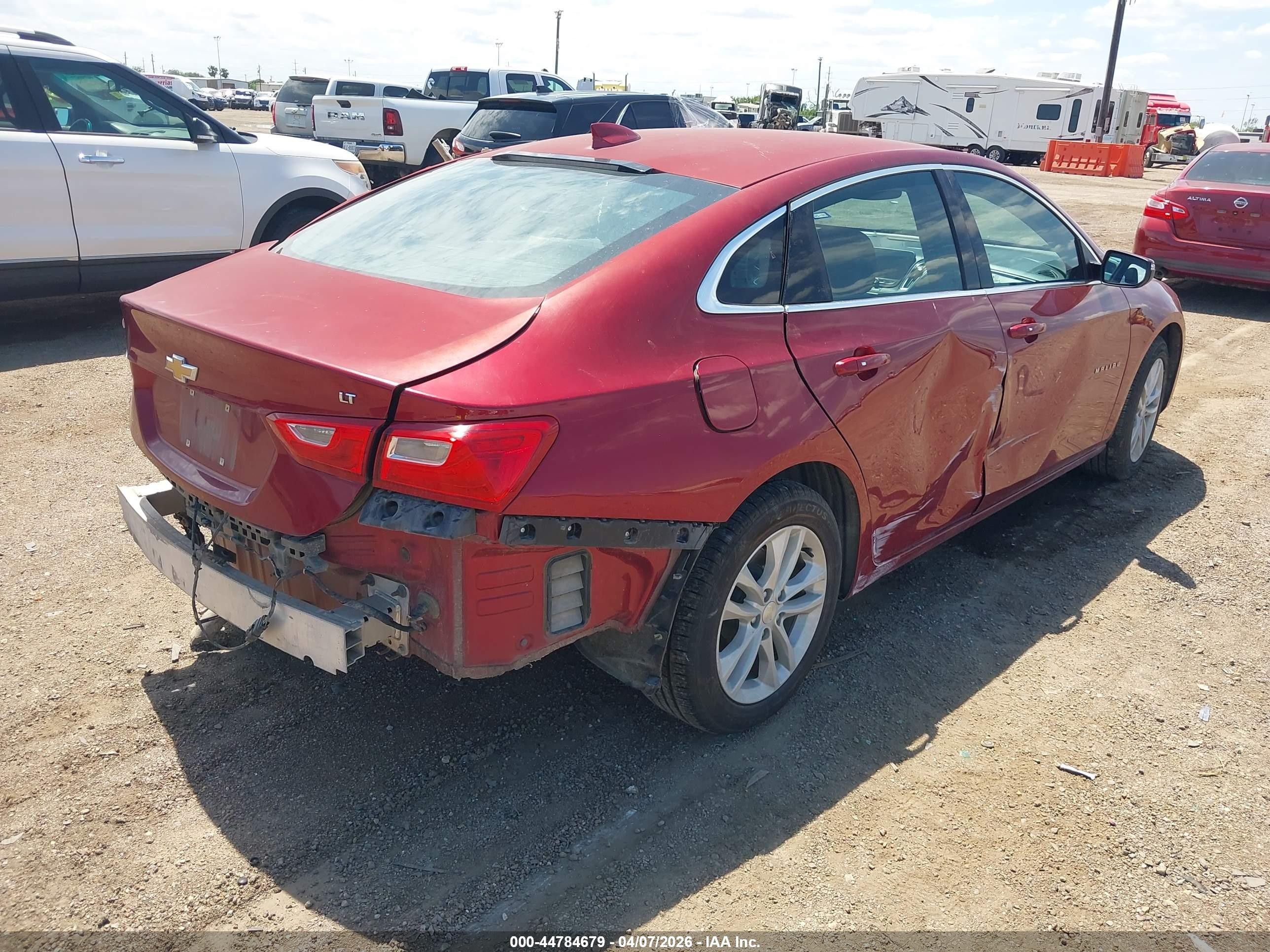 2017 Chevrolet Malibu 1lt Красный vin: 1G1ZE5ST7HF220623