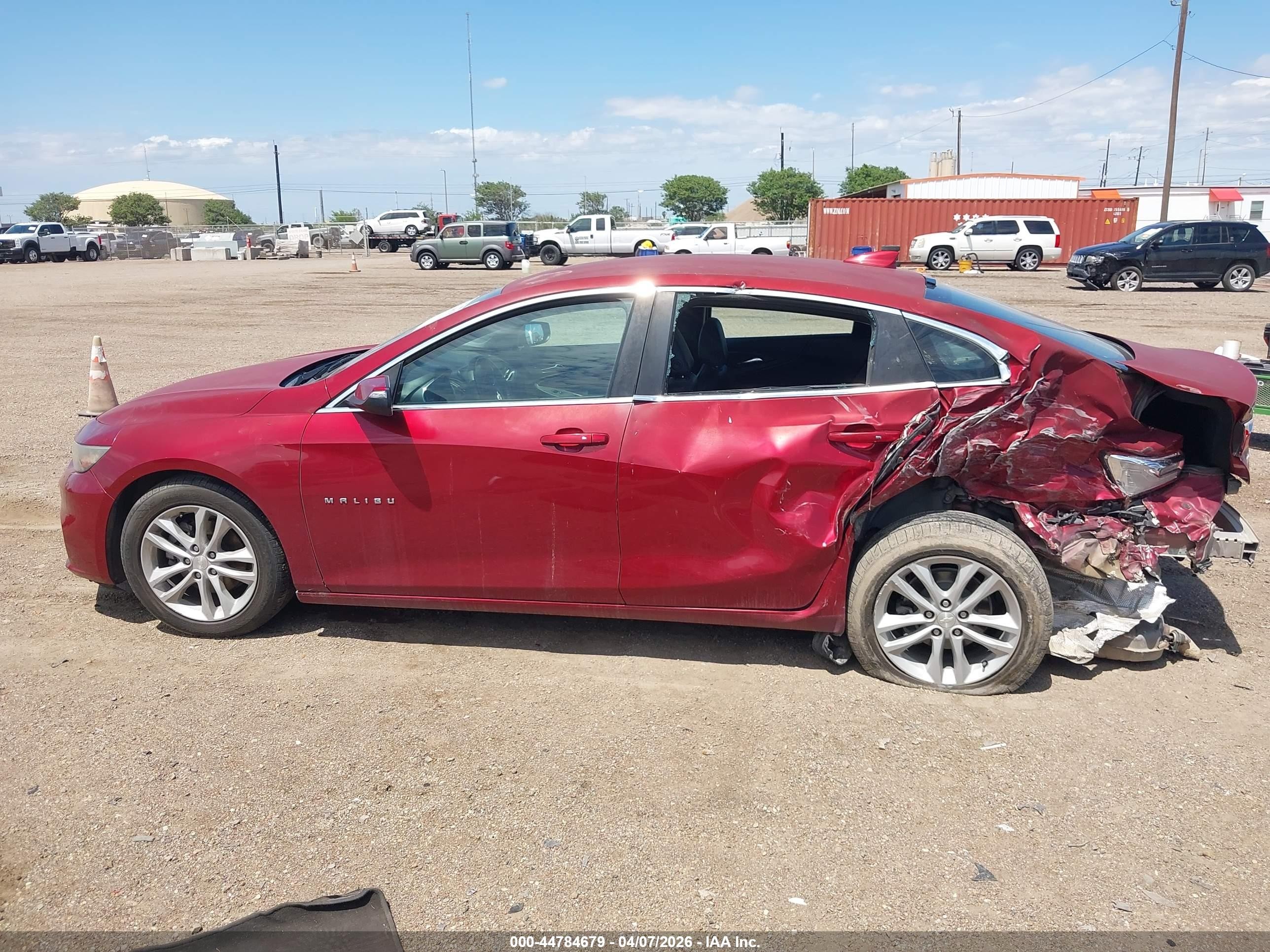 2017 Chevrolet Malibu 1lt Красный vin: 1G1ZE5ST7HF220623