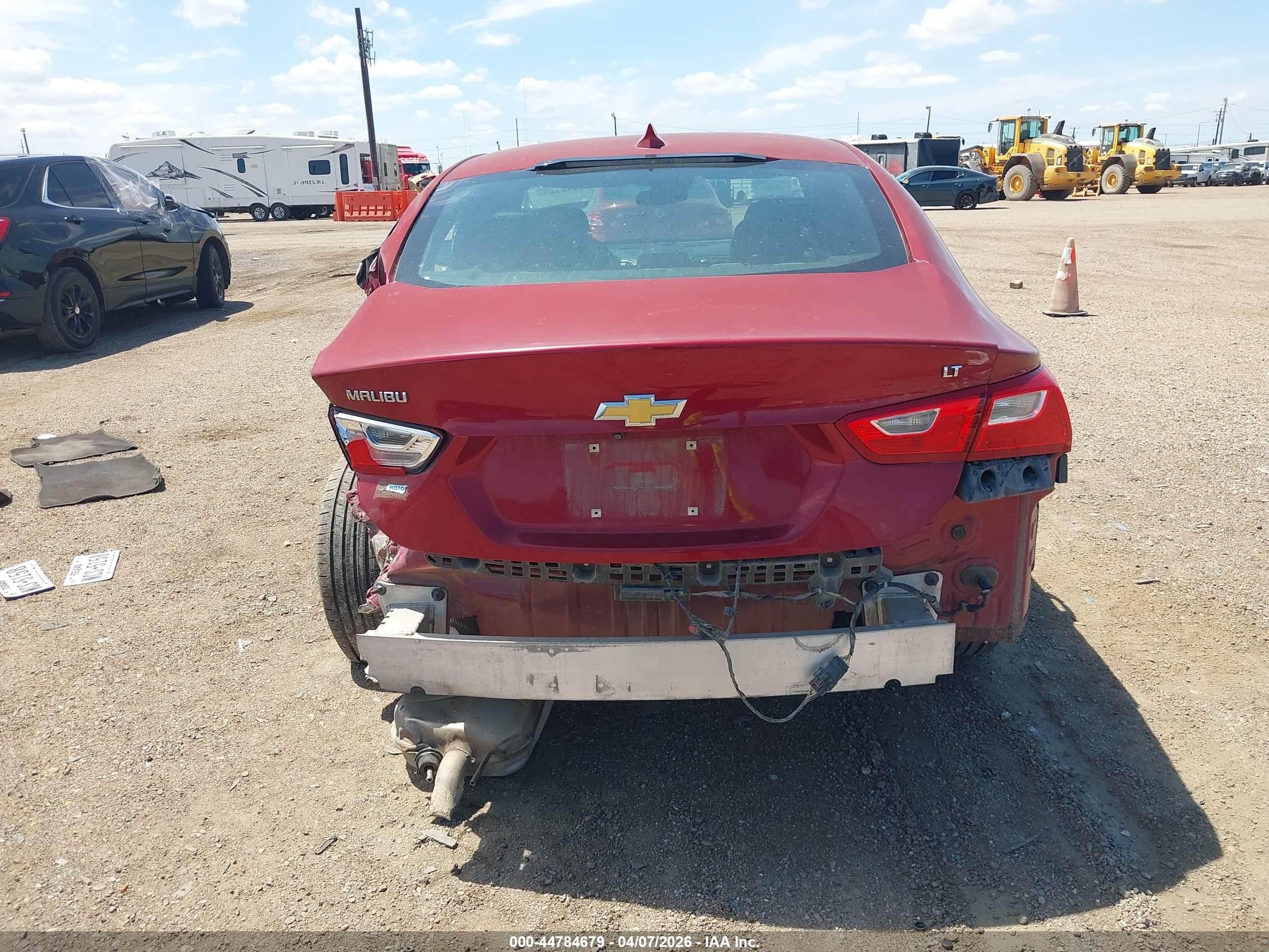 2017 Chevrolet Malibu 1lt Красный vin: 1G1ZE5ST7HF220623