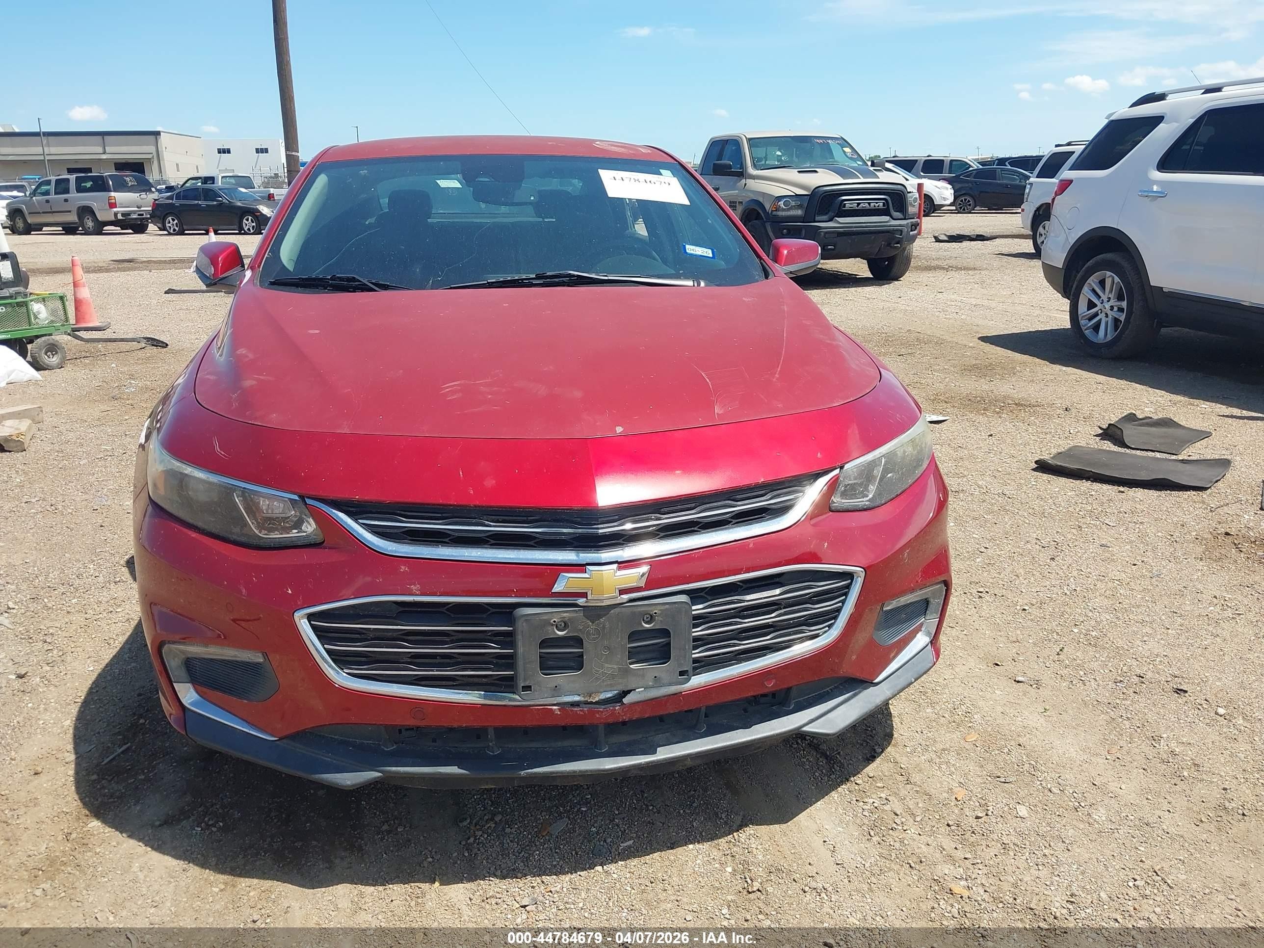 2017 Chevrolet Malibu 1lt Красный vin: 1G1ZE5ST7HF220623