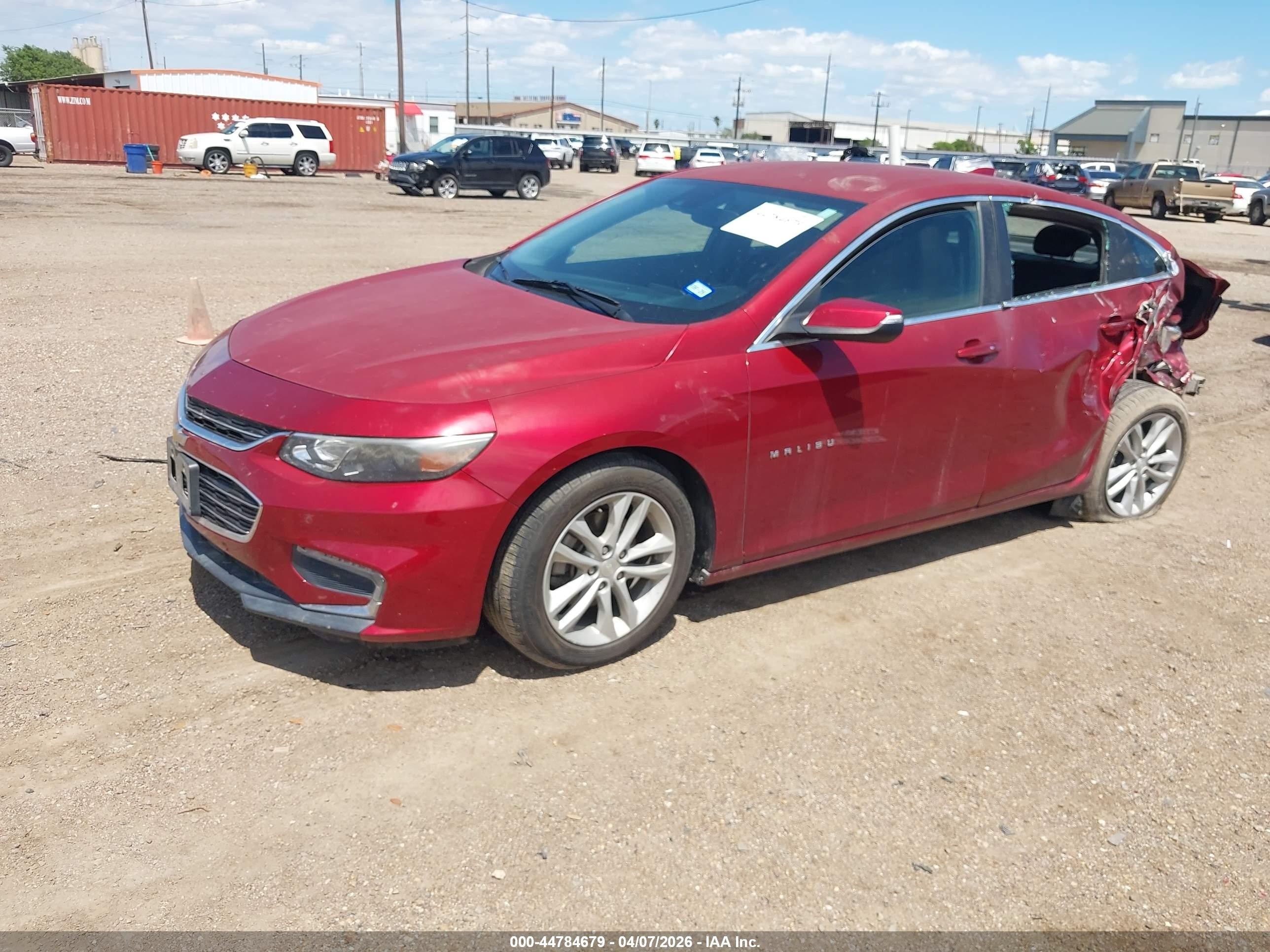 2017 Chevrolet Malibu 1lt Красный vin: 1G1ZE5ST7HF220623