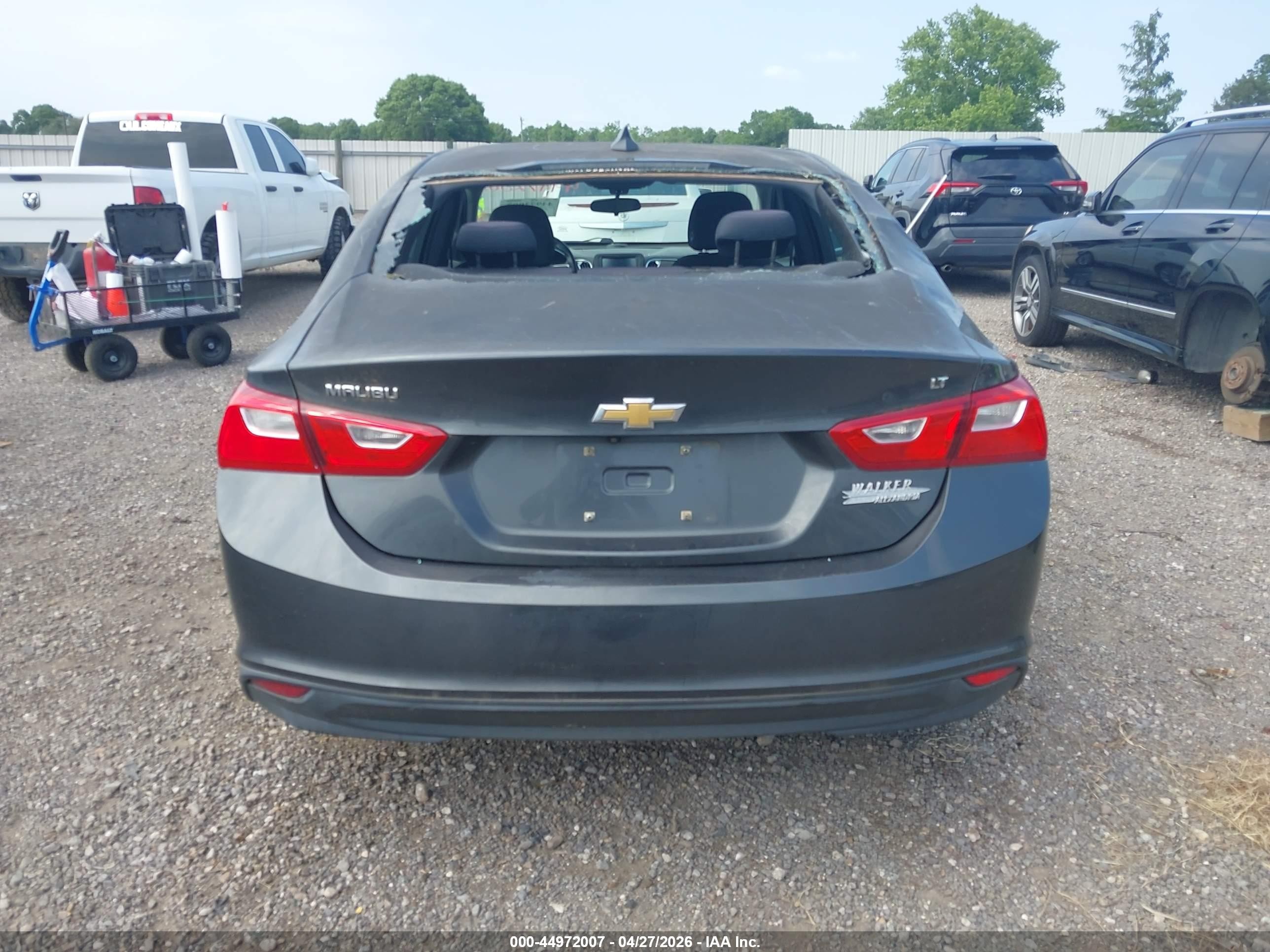 2016 Chevrolet Malibu 1lt Серый vin: 1G1ZE5ST8GF263706