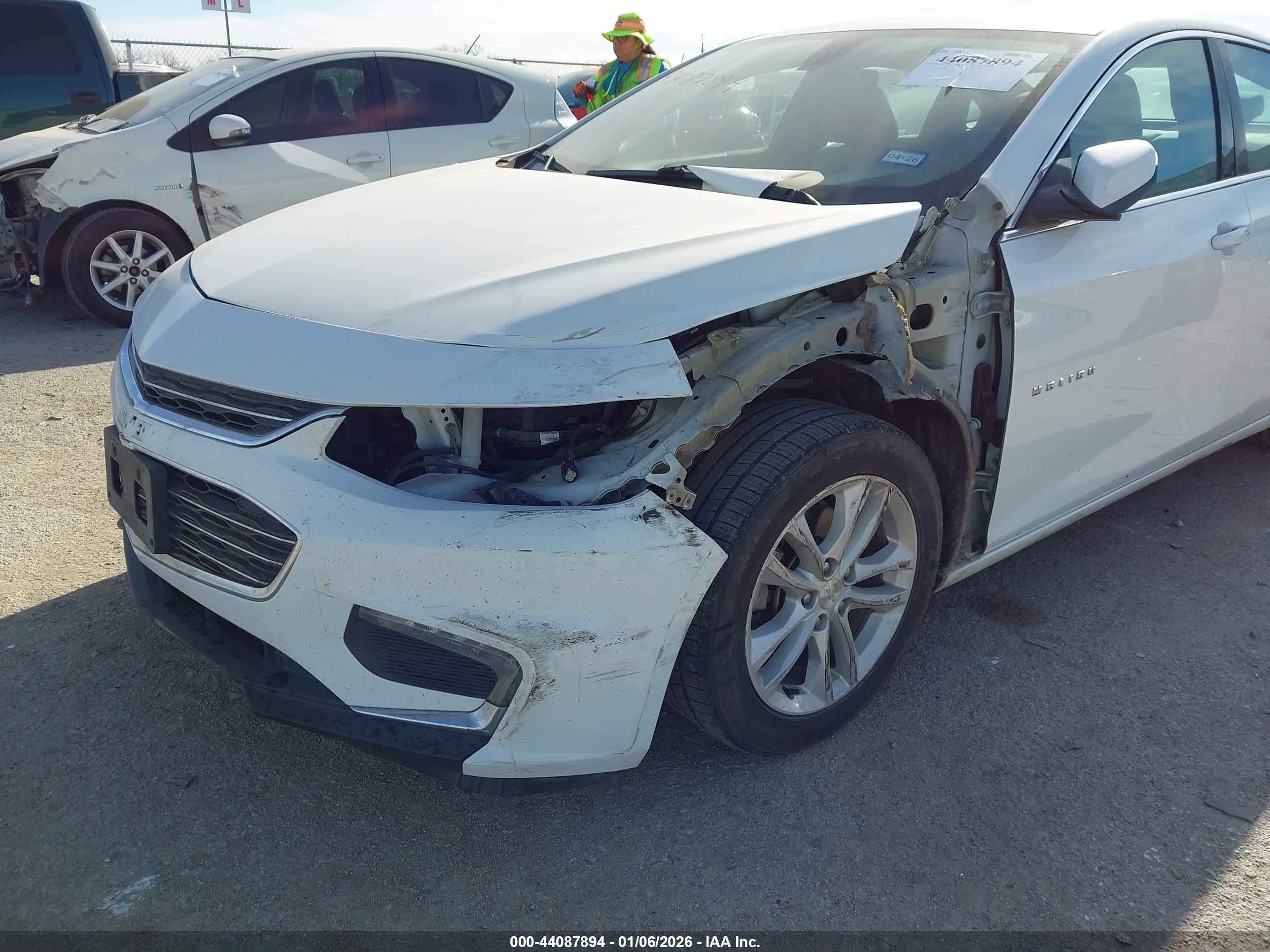 2016 Chevrolet Malibu 1lt White vin: 1G1ZE5ST8GF279243