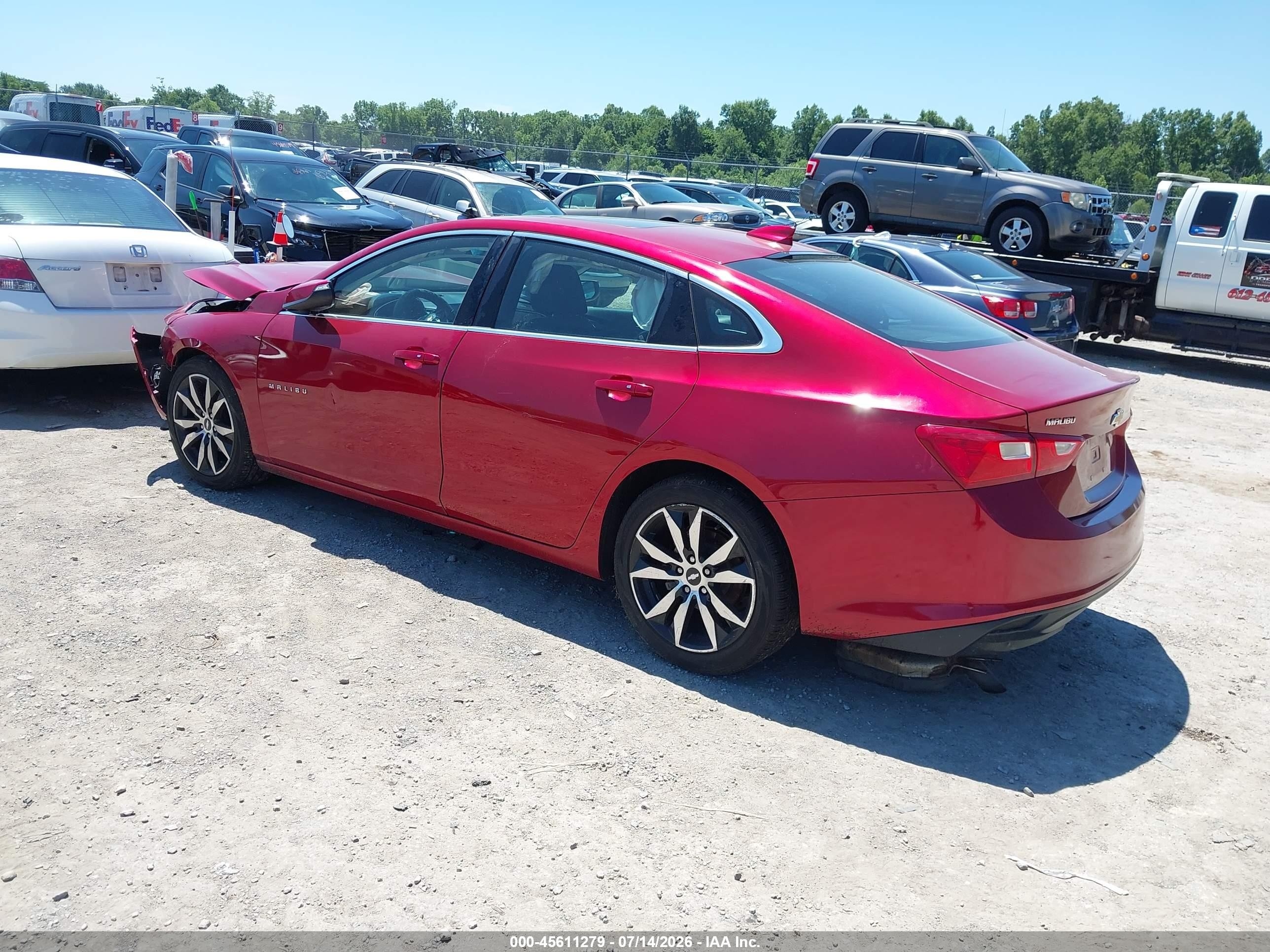 2016 Chevrolet Malibu 1lt Red vin: 1G1ZE5ST8GF312855