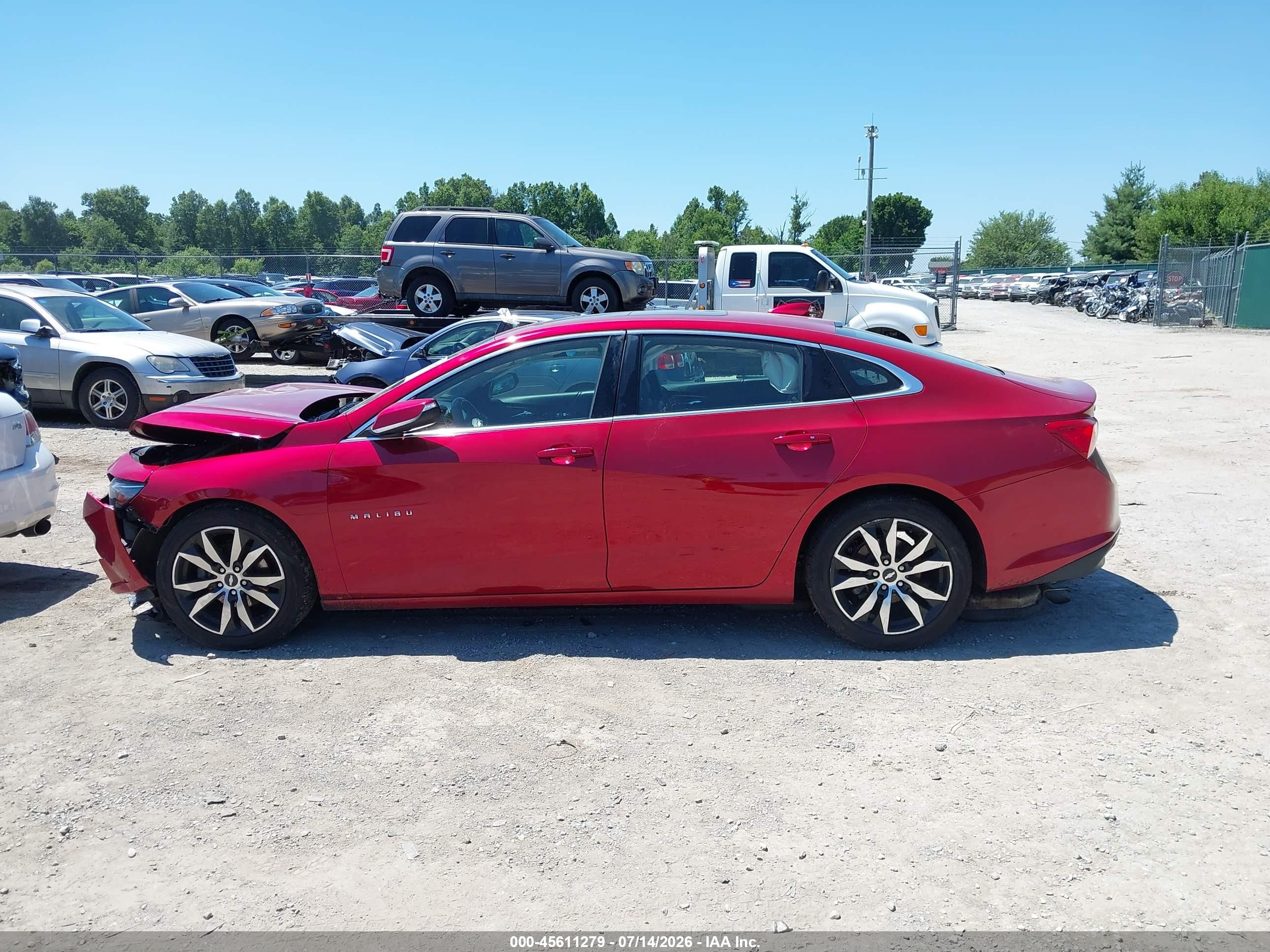 2016 Chevrolet Malibu 1lt Red vin: 1G1ZE5ST8GF312855