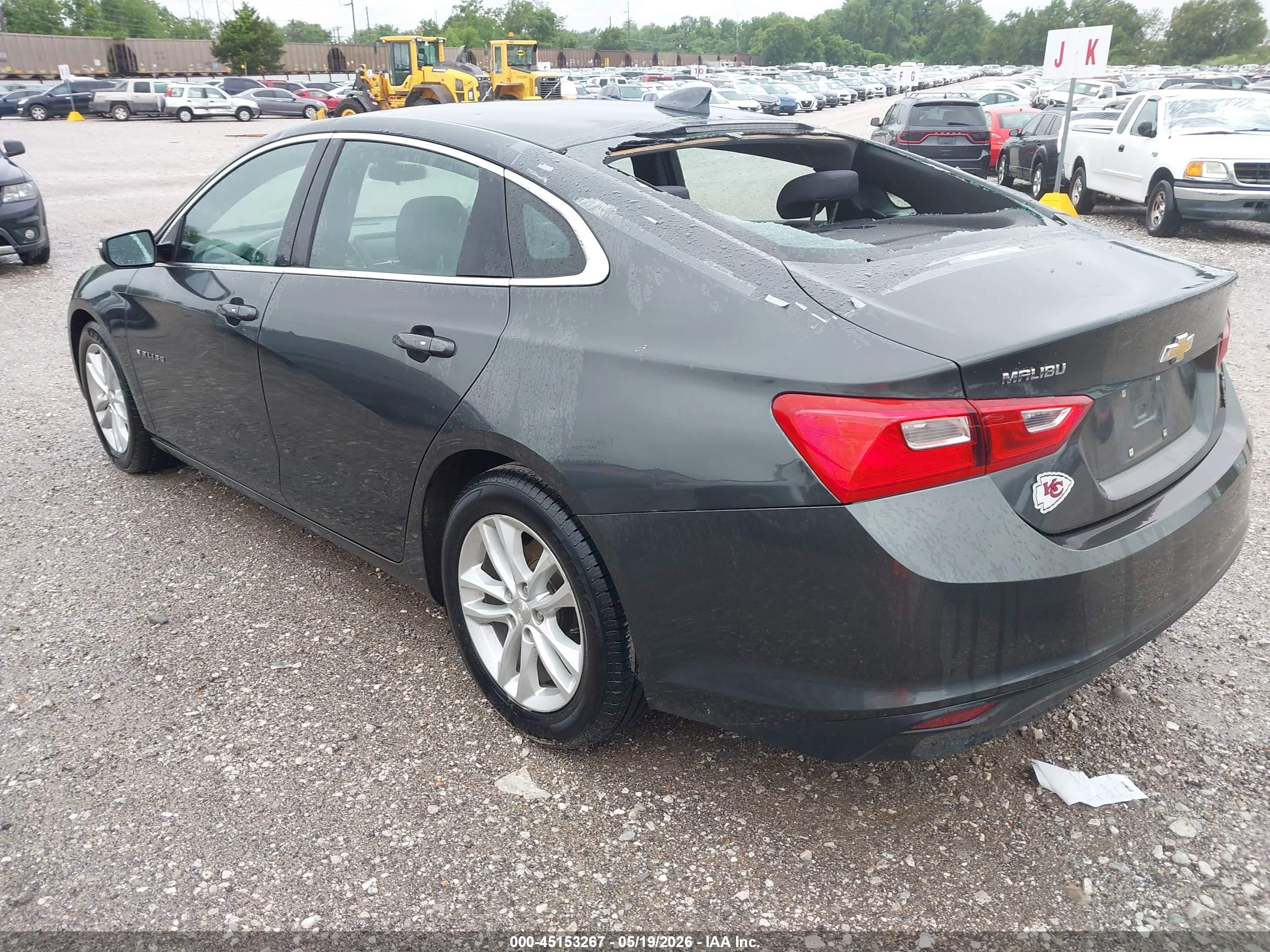 2017 Chevrolet Malibu 1lt Gray vin: 1G1ZE5ST8HF118120