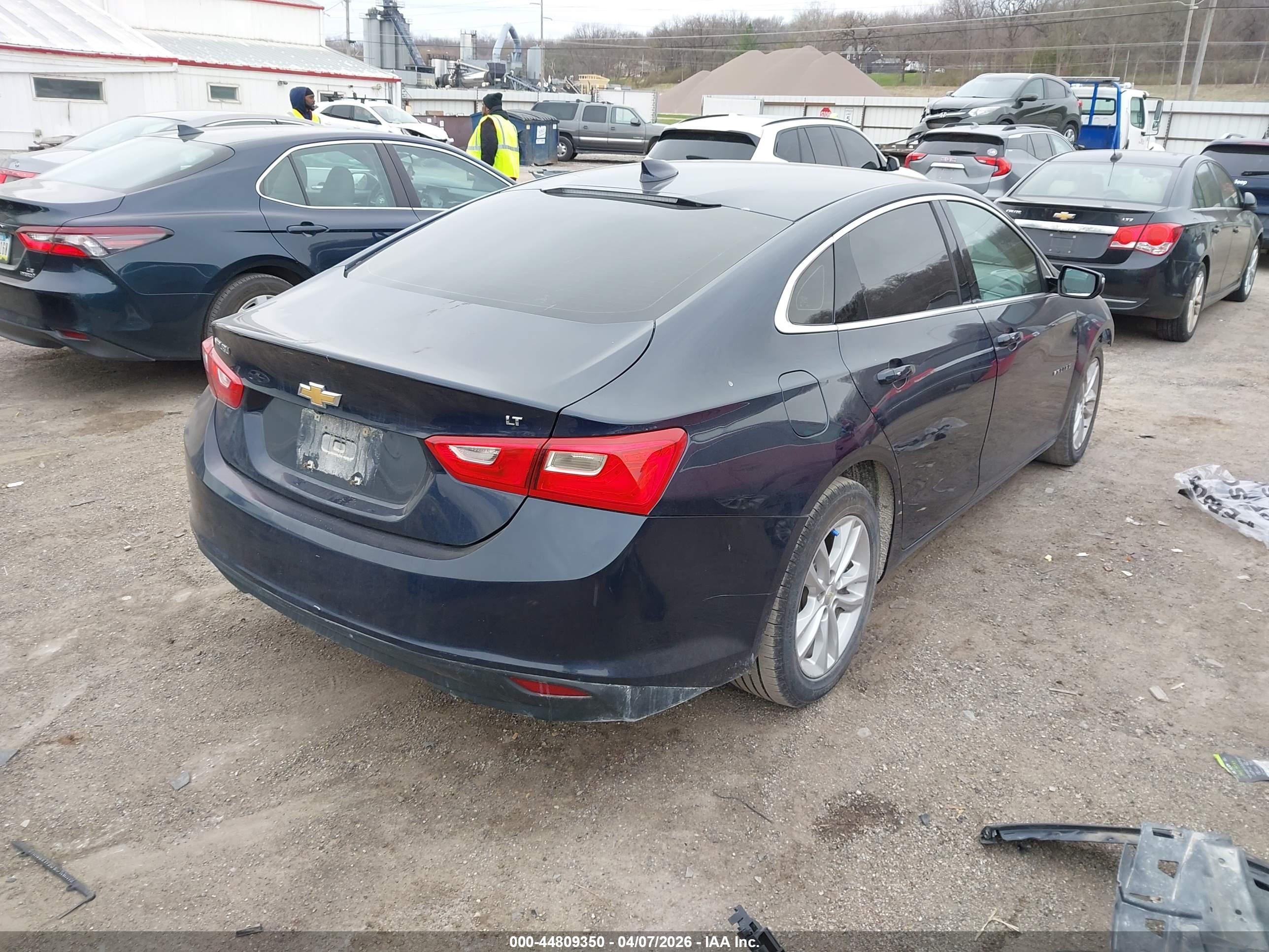 2017 Chevrolet Malibu 1lt Dark Blue vin: 1G1ZE5ST9HF136139