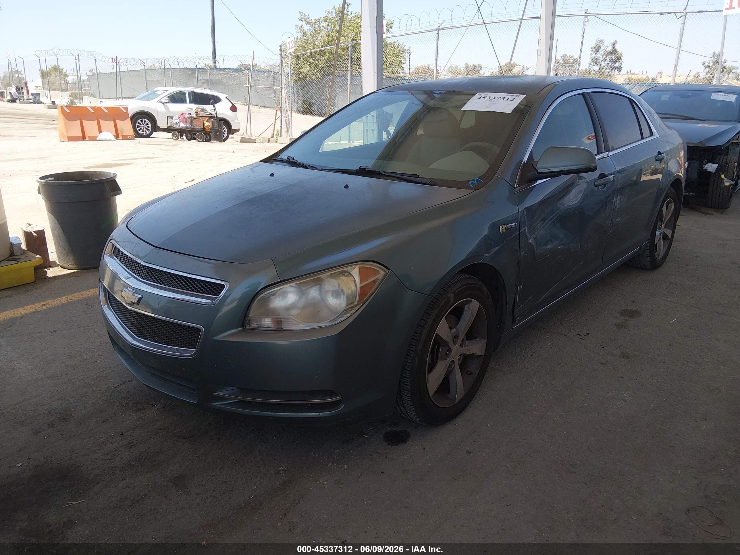 2009 Chevrolet Malibu Hybrid   Turquoise vin: 1G1ZF57519F228841