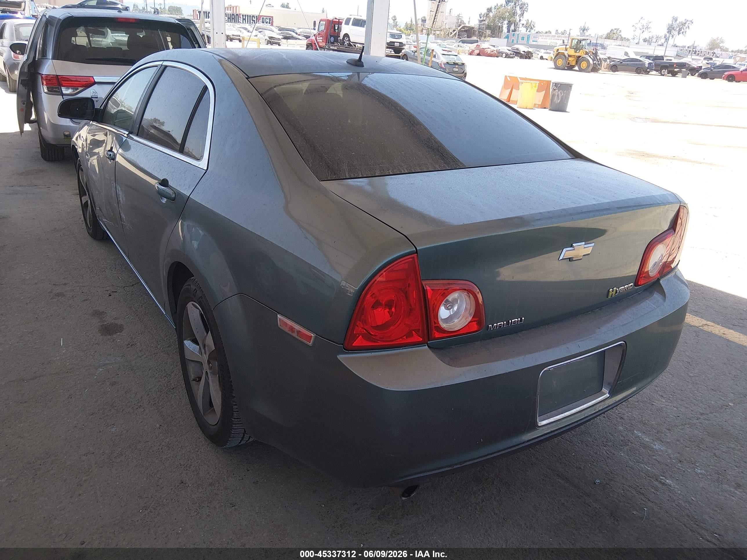 2009 Chevrolet Malibu Hybrid   Turquoise vin: 1G1ZF57519F228841