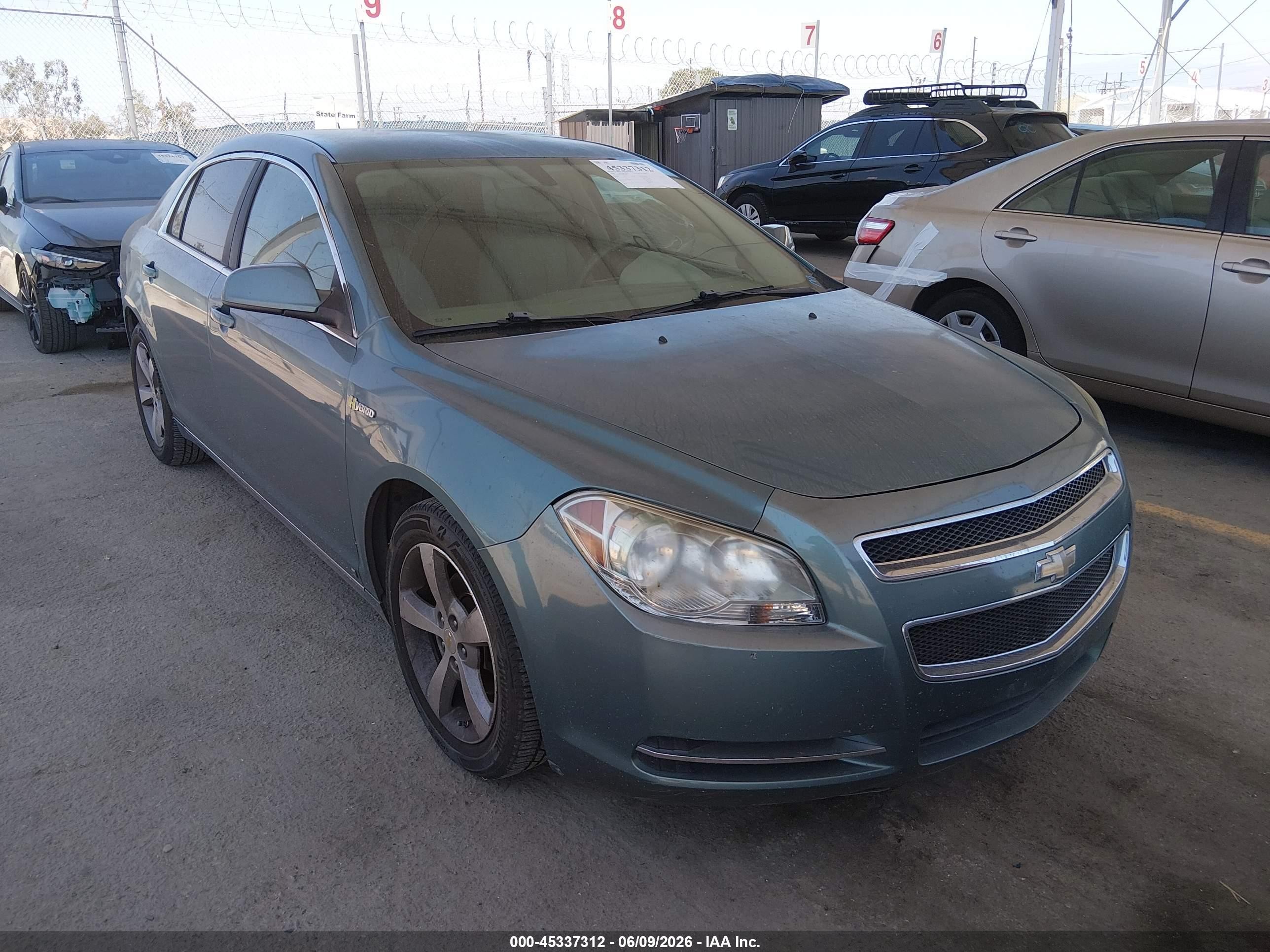 2009 Chevrolet Malibu Hybrid   Бирюзовый vin: 1G1ZF57519F228841