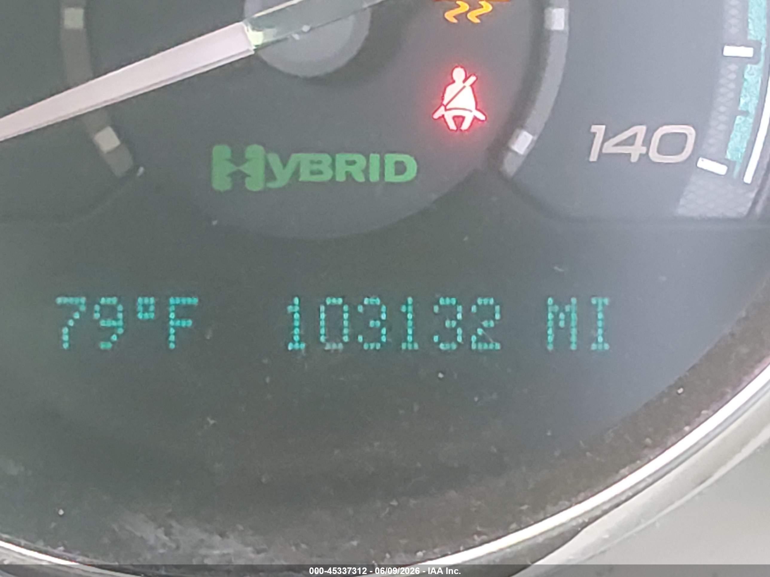 2009 Chevrolet Malibu Hybrid   Turquoise vin: 1G1ZF57519F228841