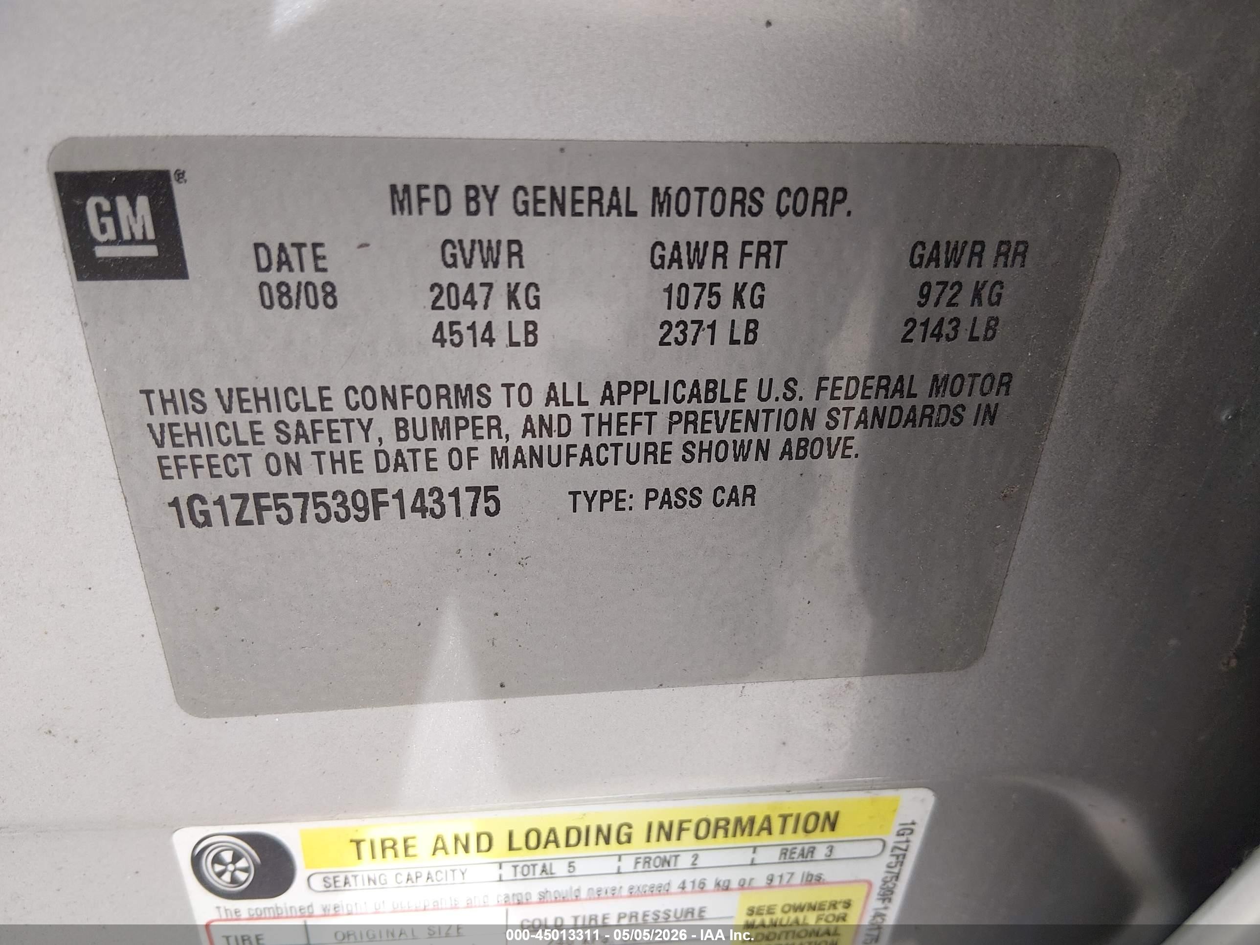 2009 Chevrolet Malibu Hybrid   Silver vin: 1G1ZF57539F143175