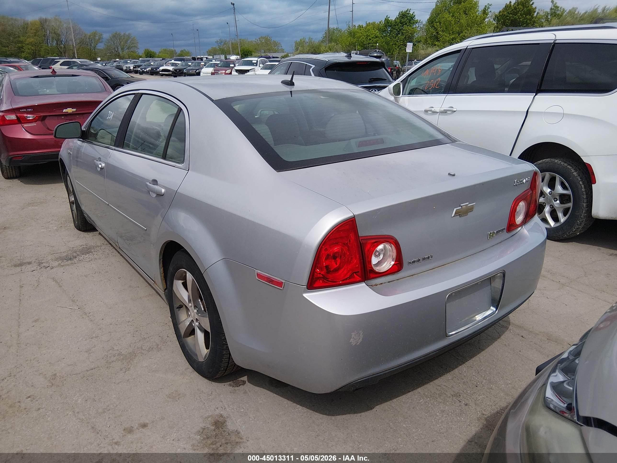 2009 Chevrolet Malibu Hybrid   Silver vin: 1G1ZF57539F143175