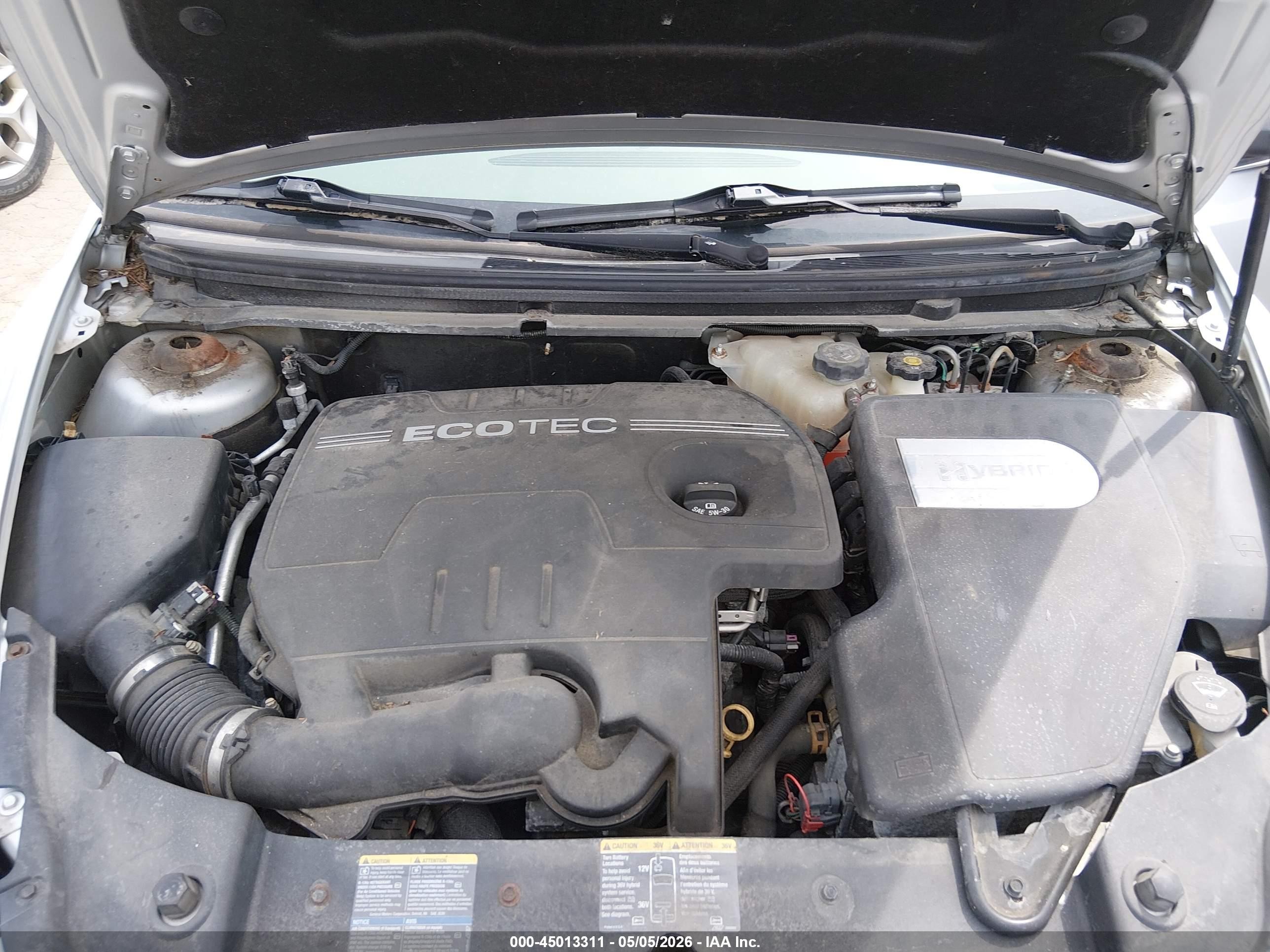 2009 Chevrolet Malibu Hybrid   Silver vin: 1G1ZF57539F143175