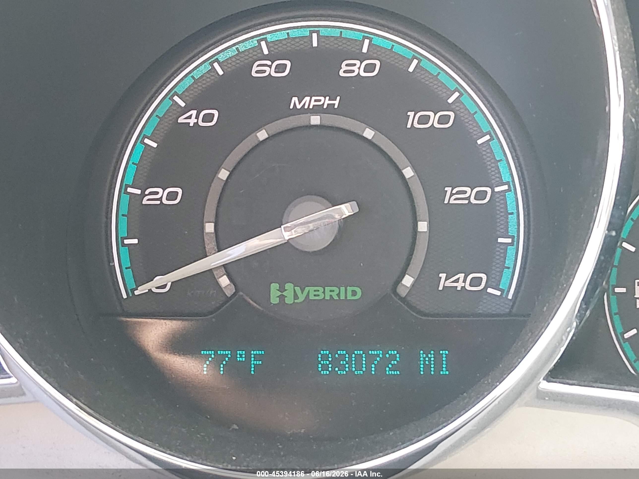 2009 Chevrolet Malibu Hybrid White vin: 1G1ZF57539F223902