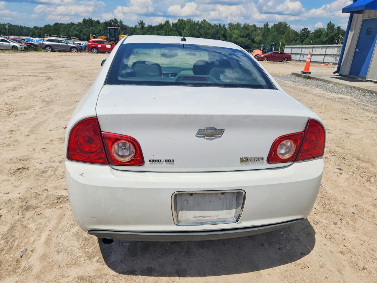 2009 Chevrolet Malibu Hybrid White vin: 1G1ZF57559F201898