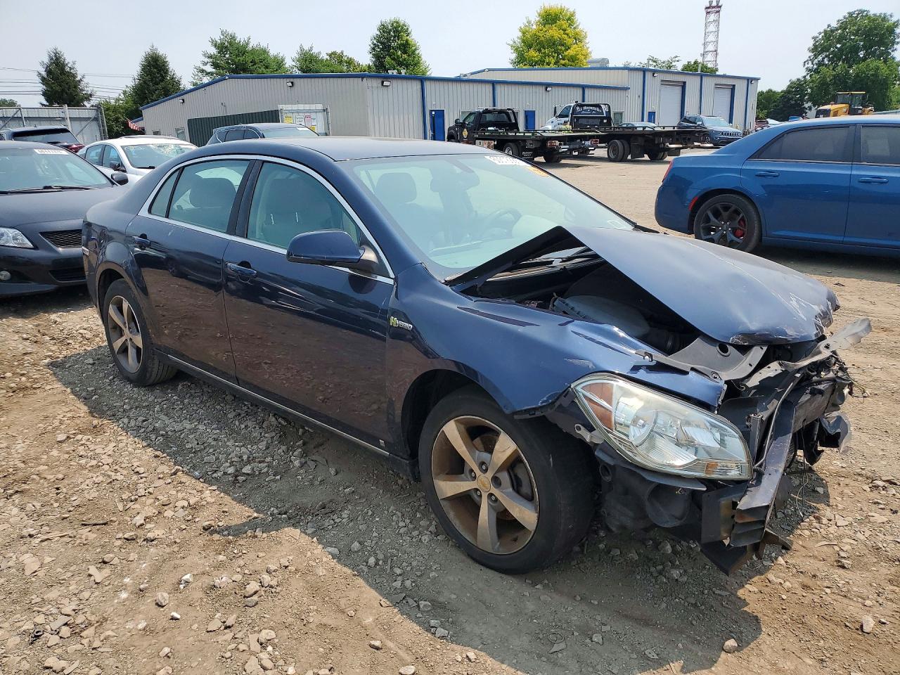 2009 Chevrolet Malibu Hybrid Синий vin: 1G1ZF57599F207834