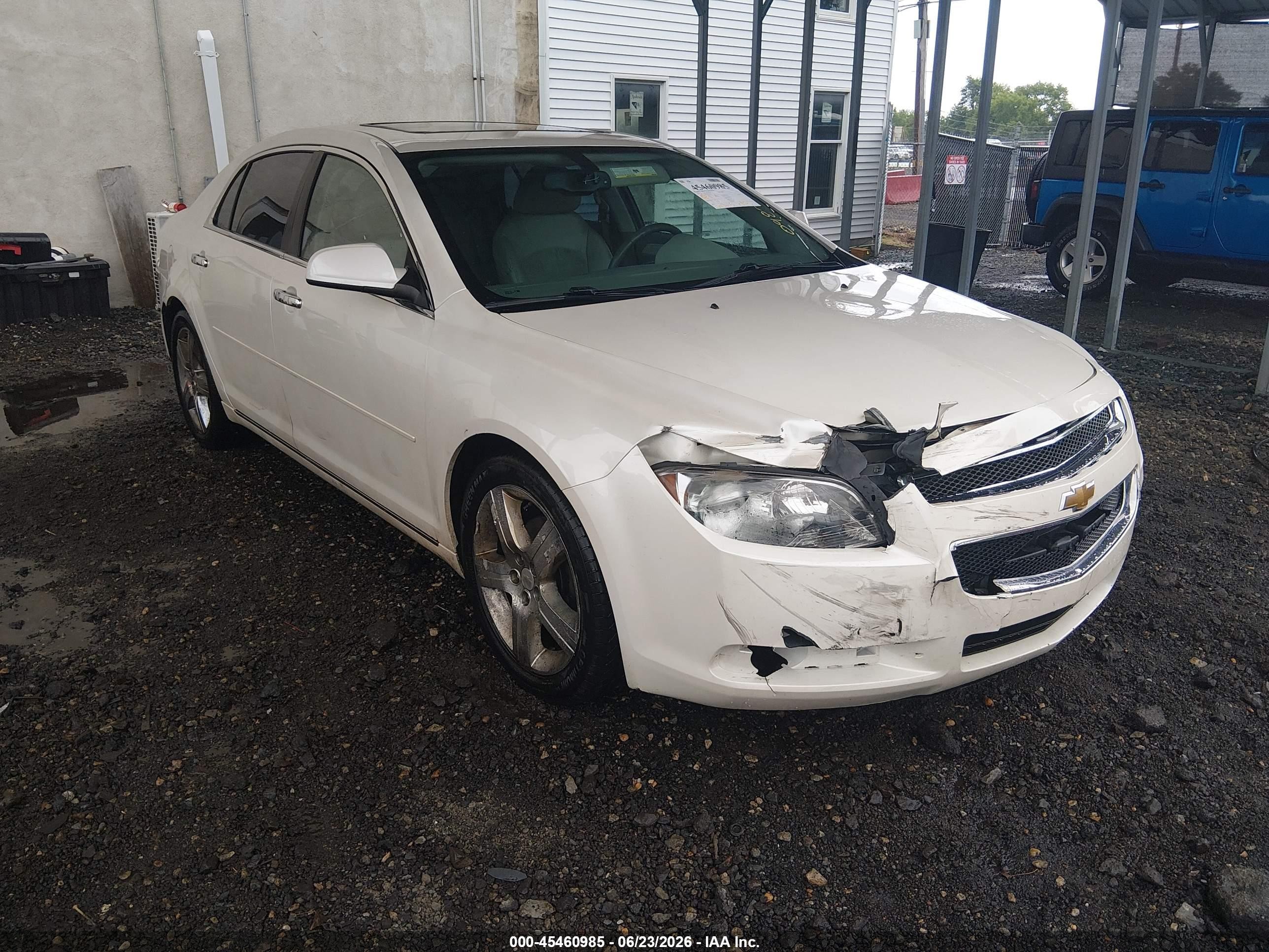 2012 Chevrolet Malibu 3lt Кремовый vin: 1G1ZF5E70CF250731