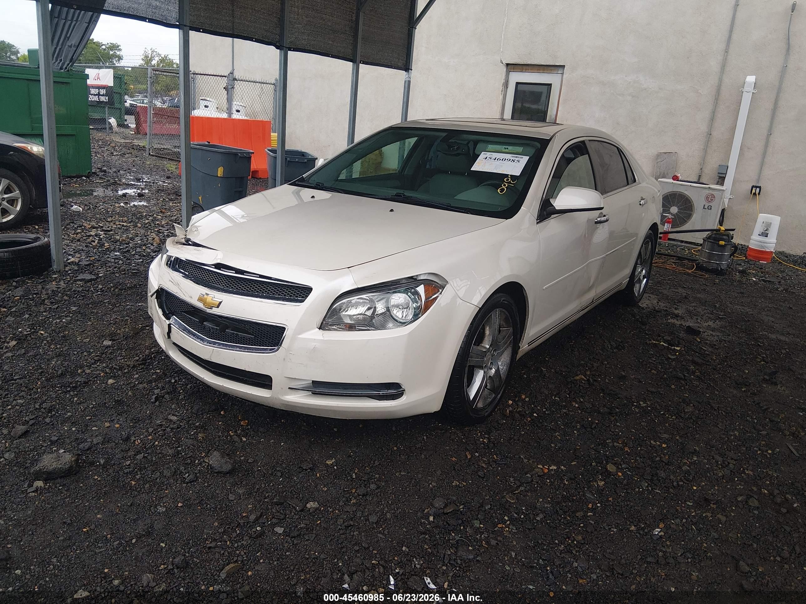2012 Chevrolet Malibu 3lt Cream vin: 1G1ZF5E70CF250731