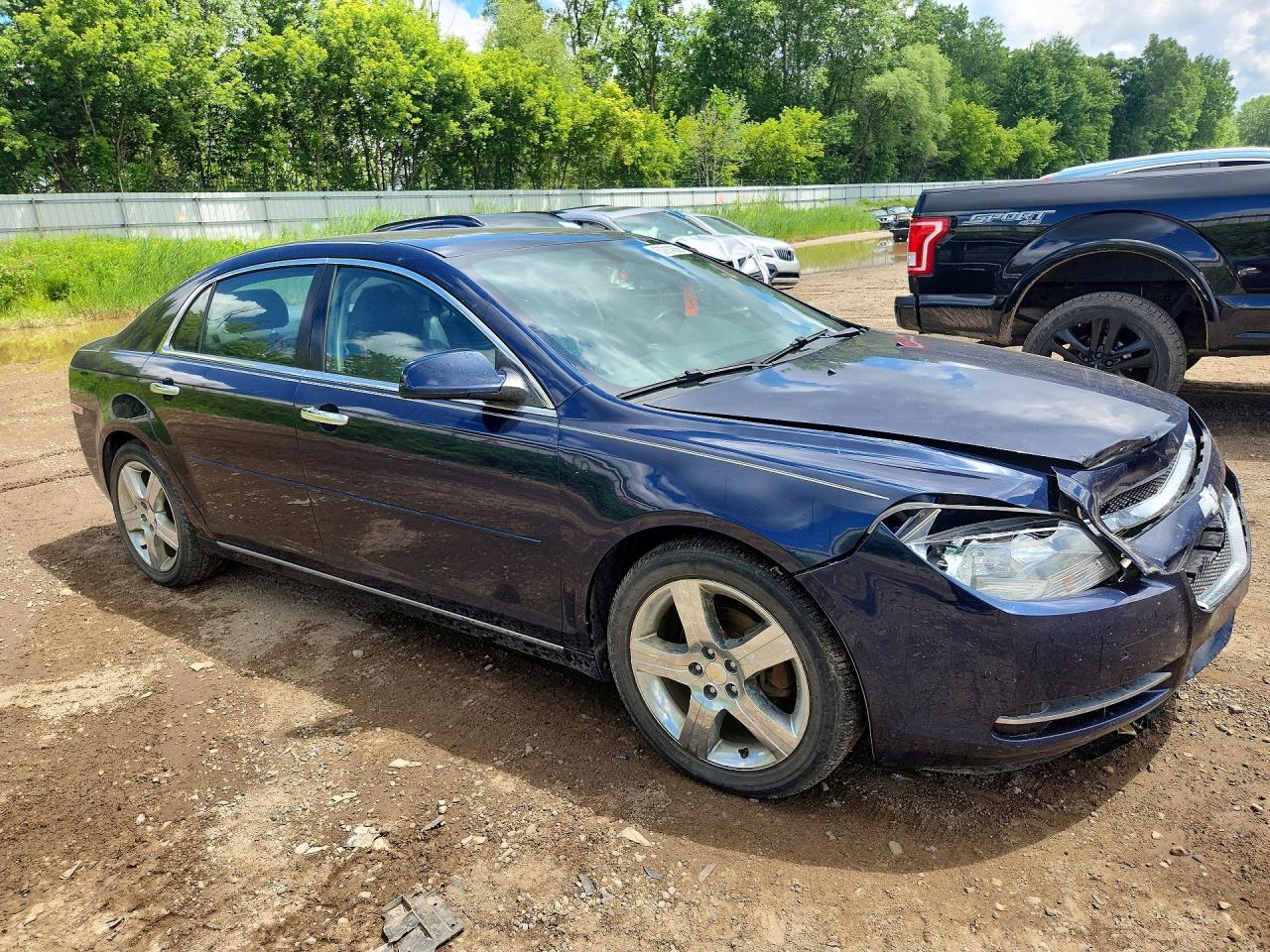 2012 Chevrolet Malibu 3lt Blue vin: 1G1ZF5E71CF304554