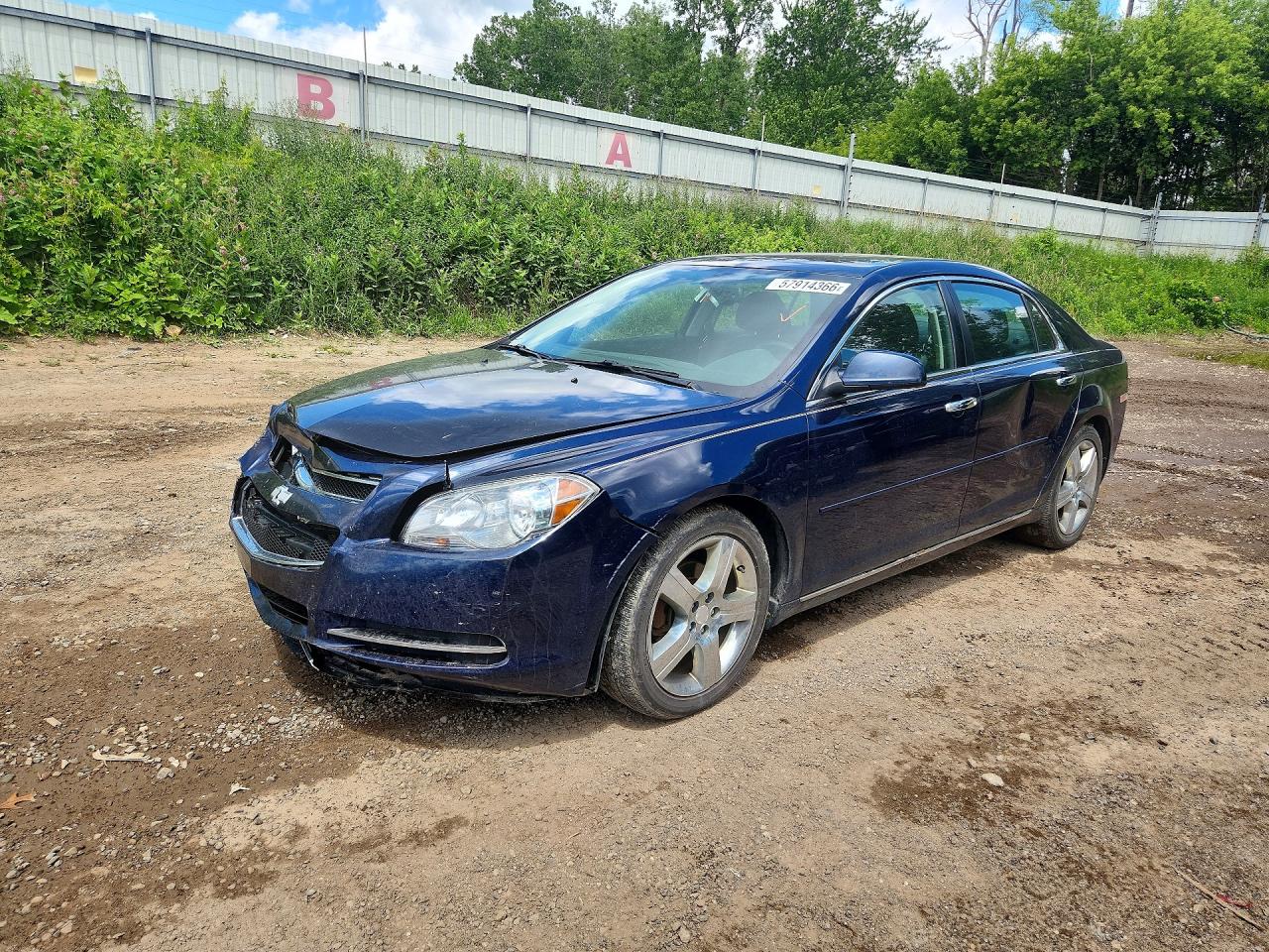 2012 Chevrolet Malibu 3lt Blue vin: 1G1ZF5E71CF304554