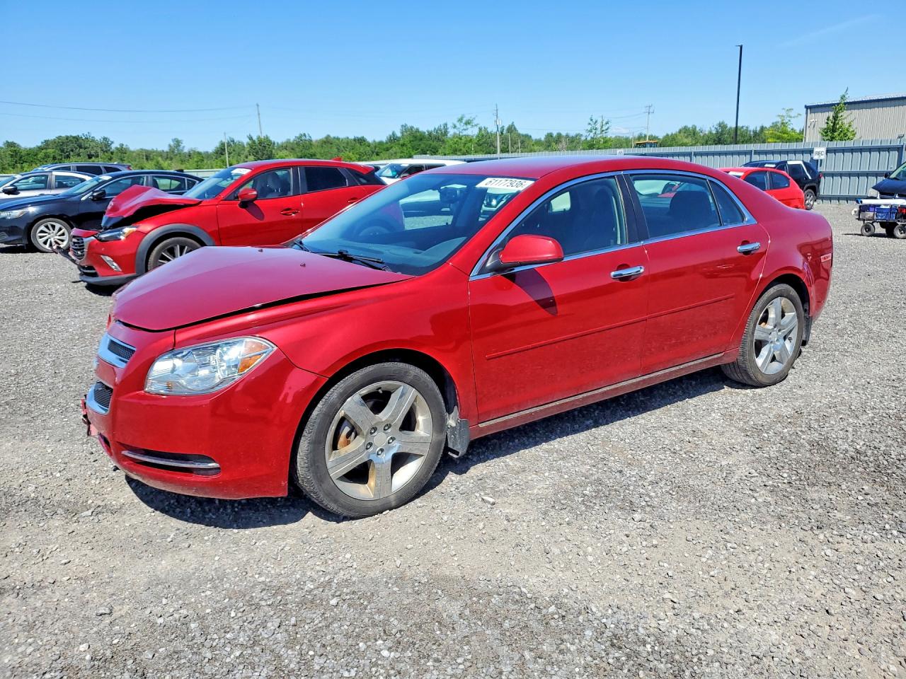 2012 Chevrolet Malibu 3lt Red vin: 1G1ZF5E73CF232966