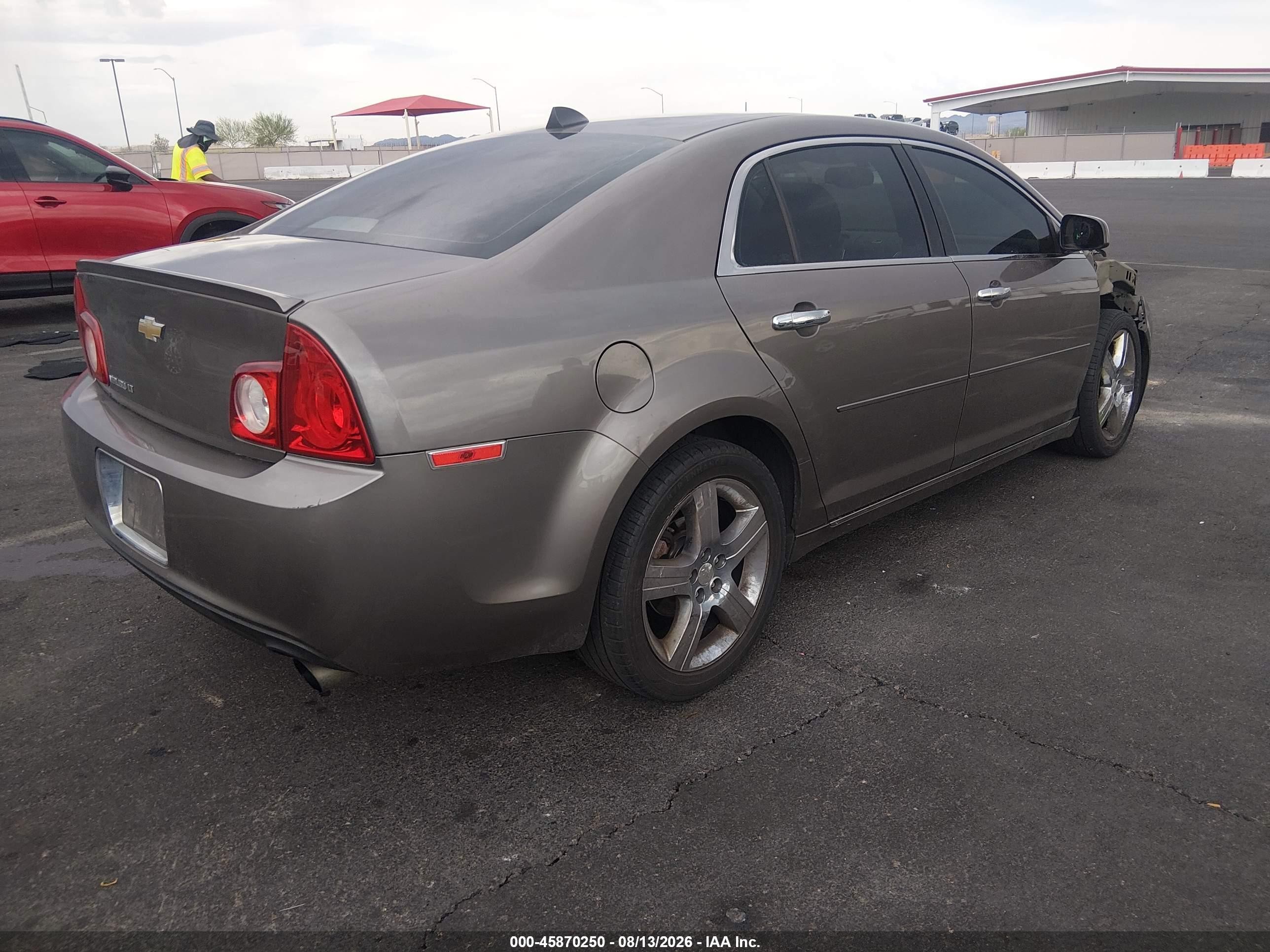 2012 Chevrolet Malibu 3lt Gray vin: 1G1ZF5E75CF177405