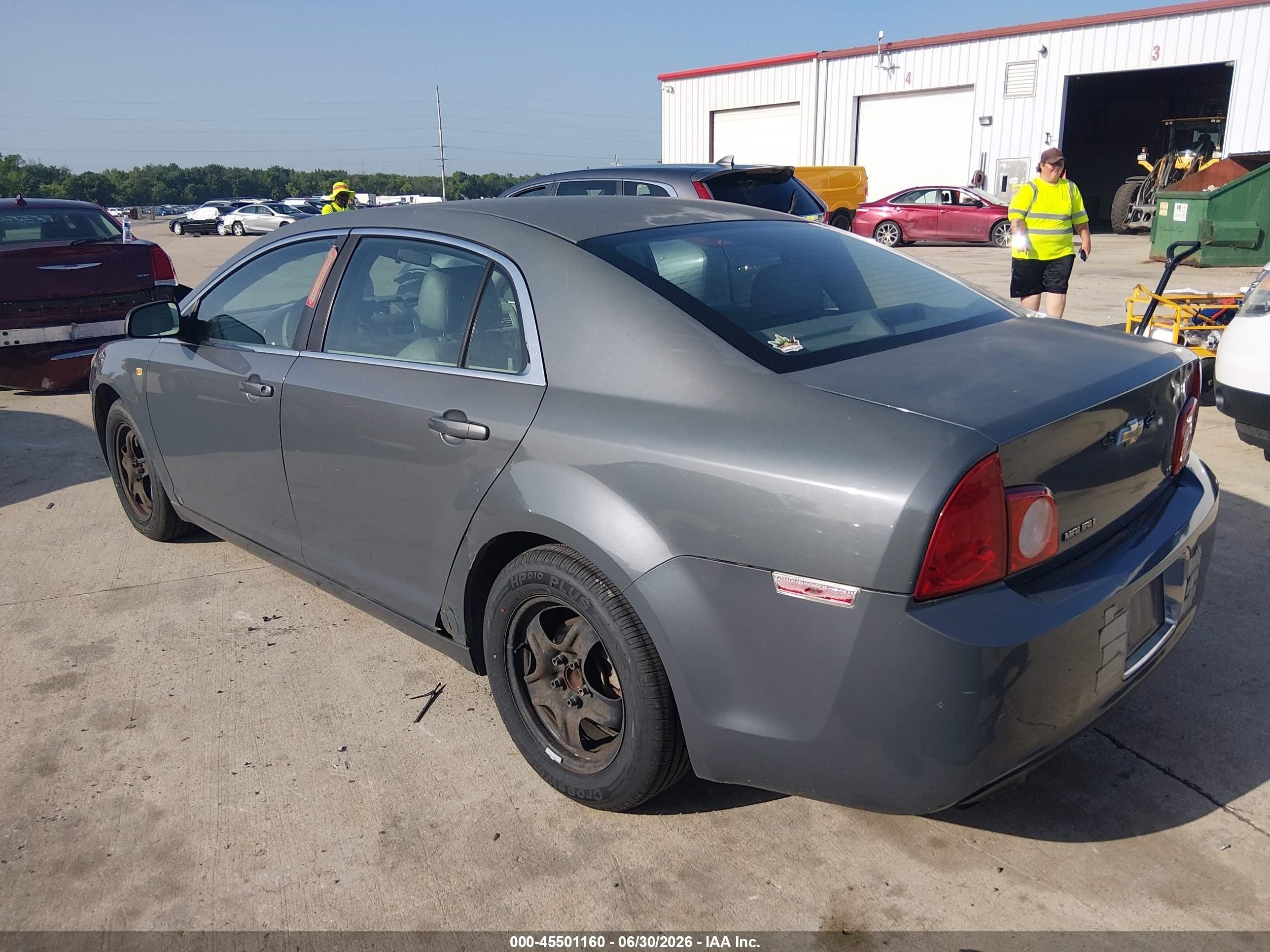 2008 Chevrolet Malibu Ls W/1fl Gray vin: 1G1ZG57B084265313