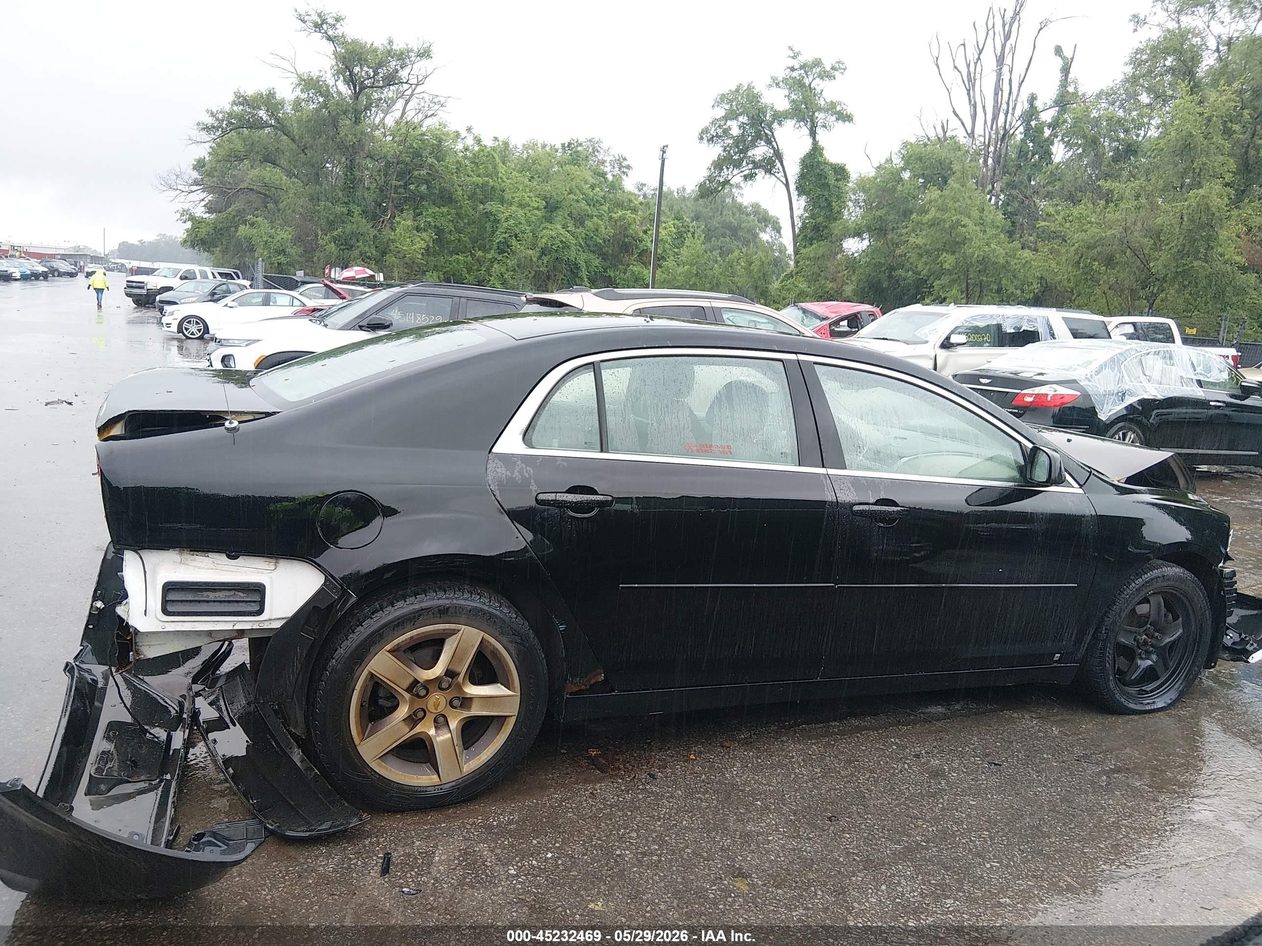 2009 Chevrolet Malibu Ls Black vin: 1G1ZG57B09F108225