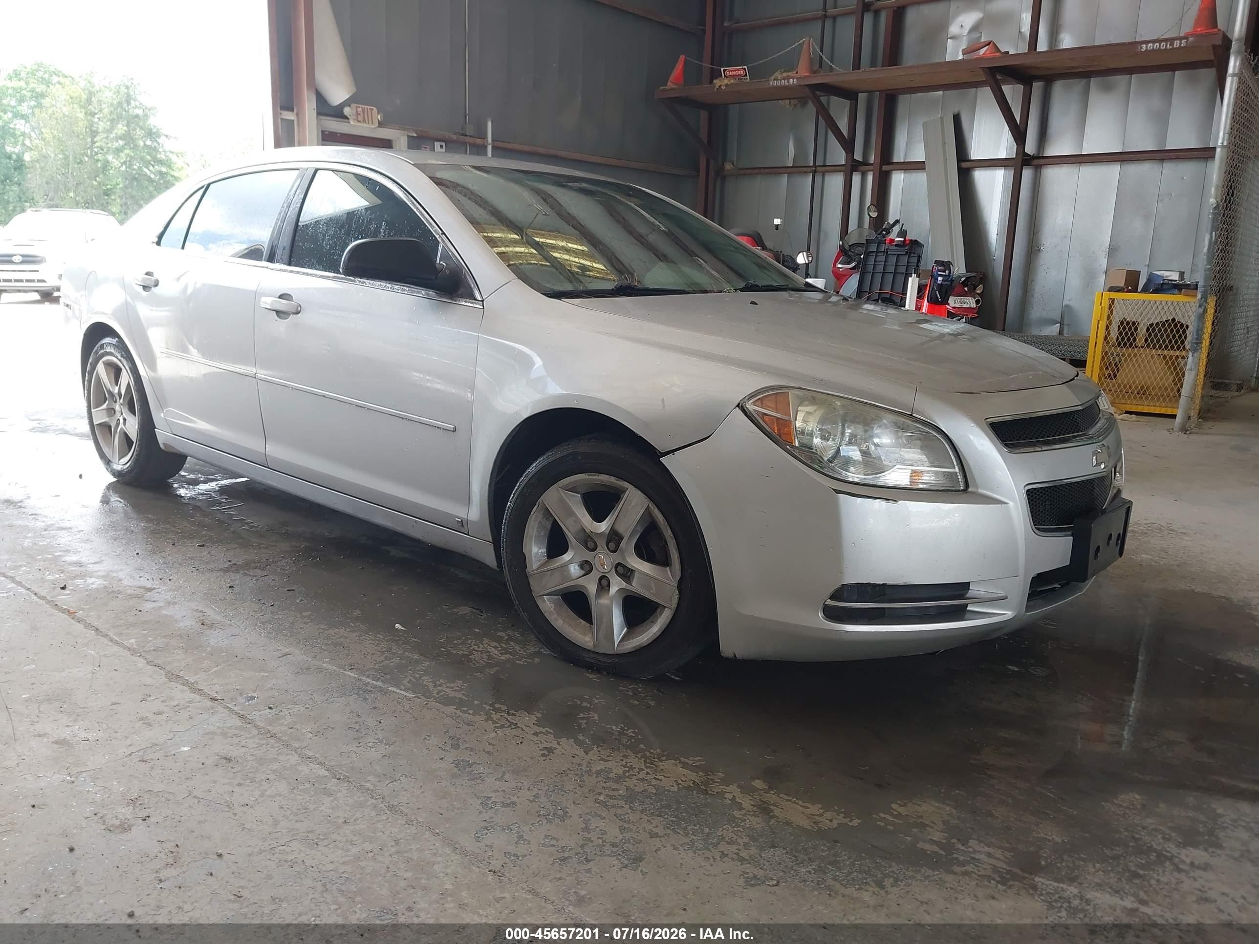 2009 Chevrolet Malibu Ls Silver vin: 1G1ZG57B09F134808