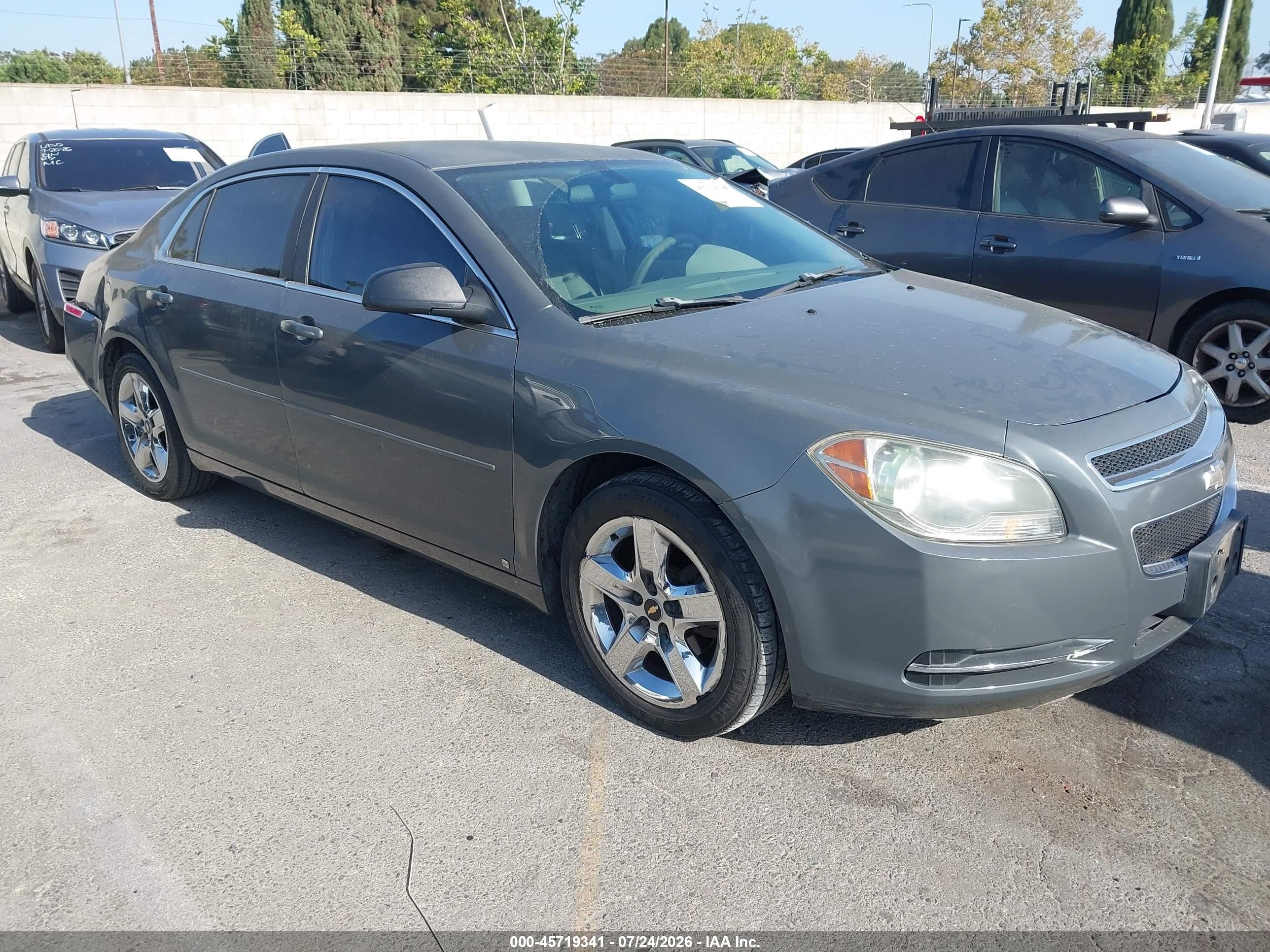 2009 Chevrolet Malibu Ls Gray vin: 1G1ZG57B09F152869
