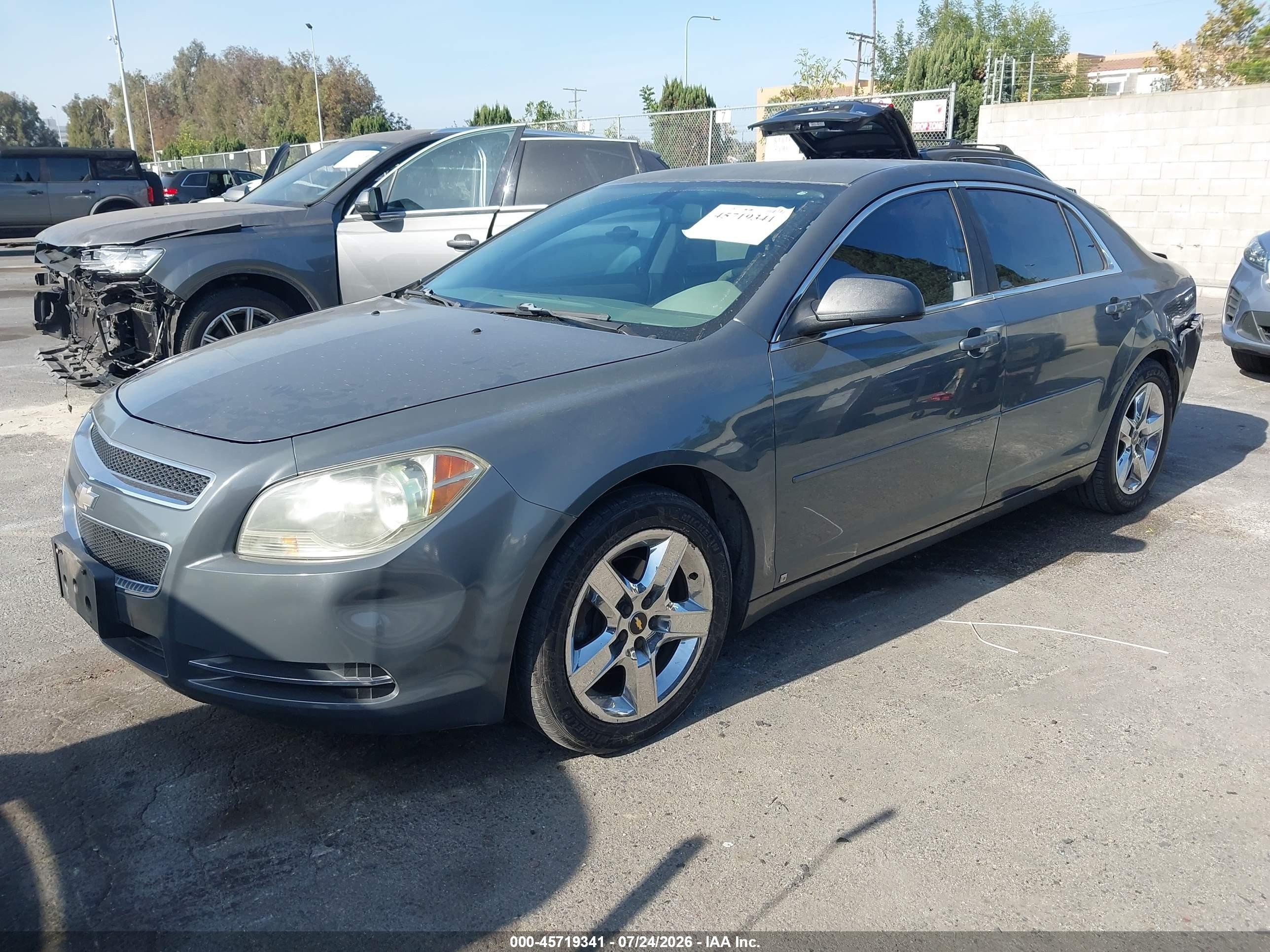 2009 Chevrolet Malibu Ls Gray vin: 1G1ZG57B09F152869