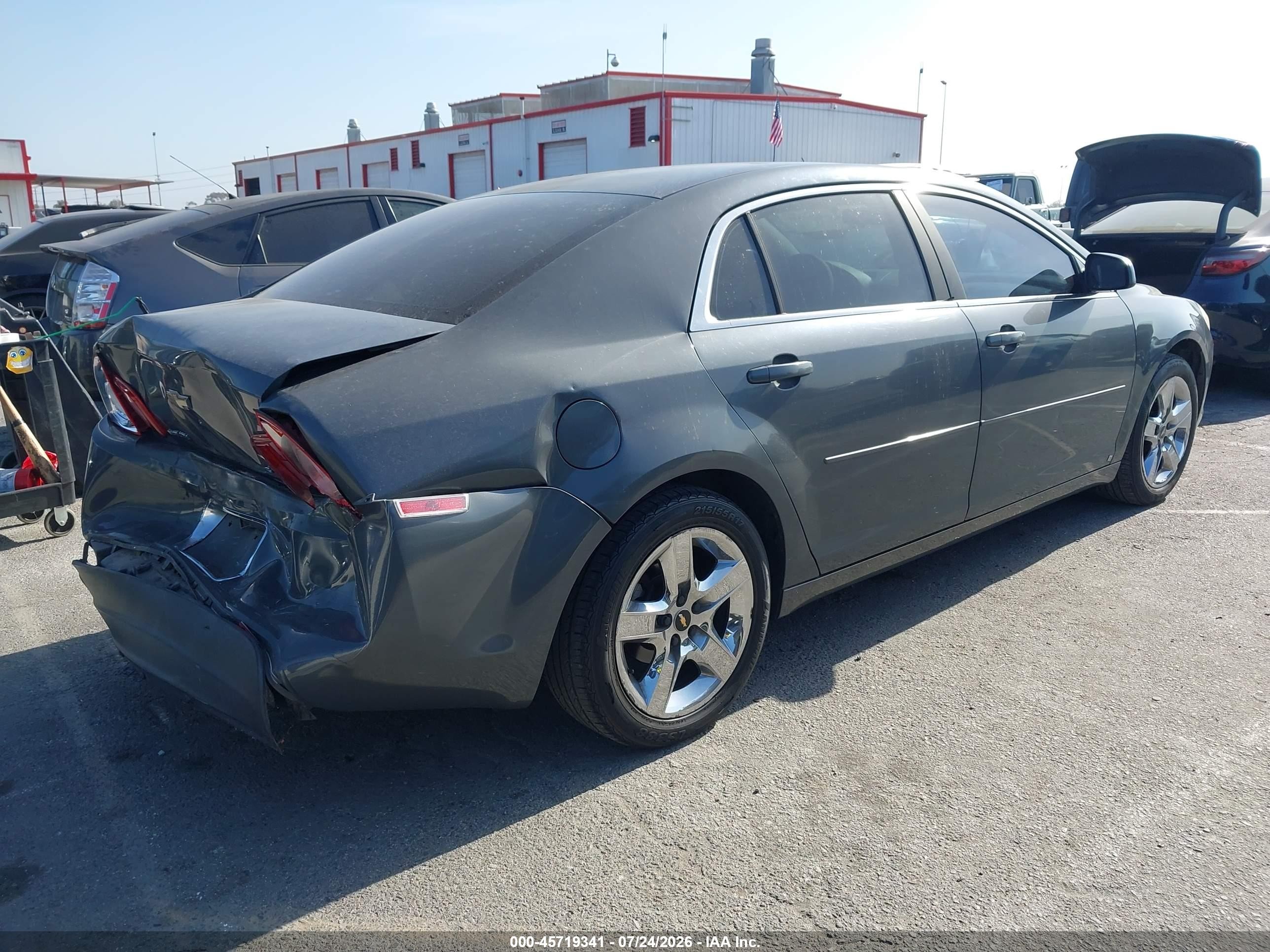 2009 Chevrolet Malibu Ls Gray vin: 1G1ZG57B09F152869