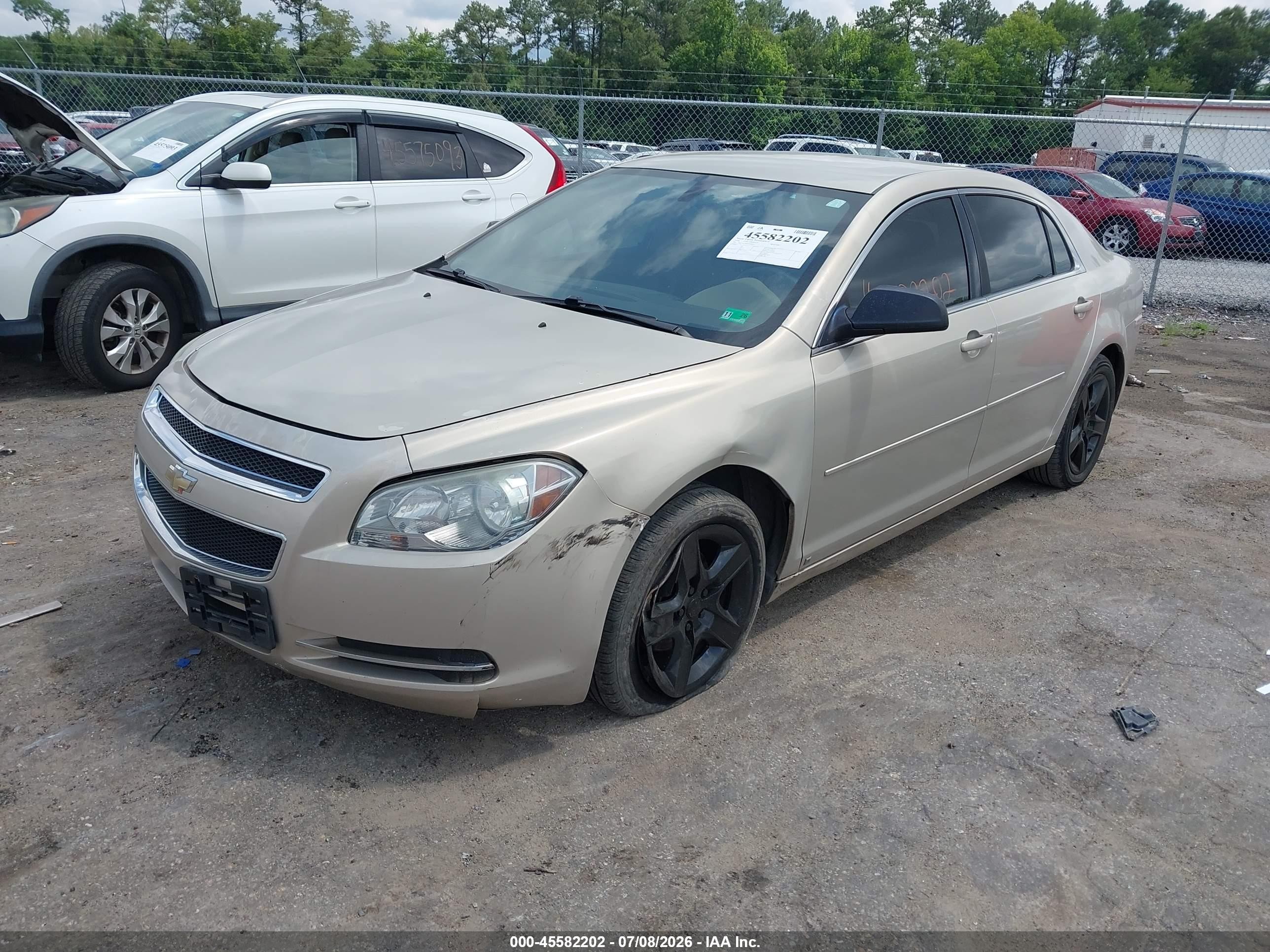 2009 Chevrolet Malibu Ls Gold vin: 1G1ZG57B09F259873