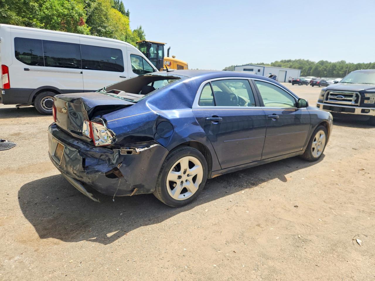 2009 Chevrolet Malibu Ls Blue vin: 1G1ZG57B194186525