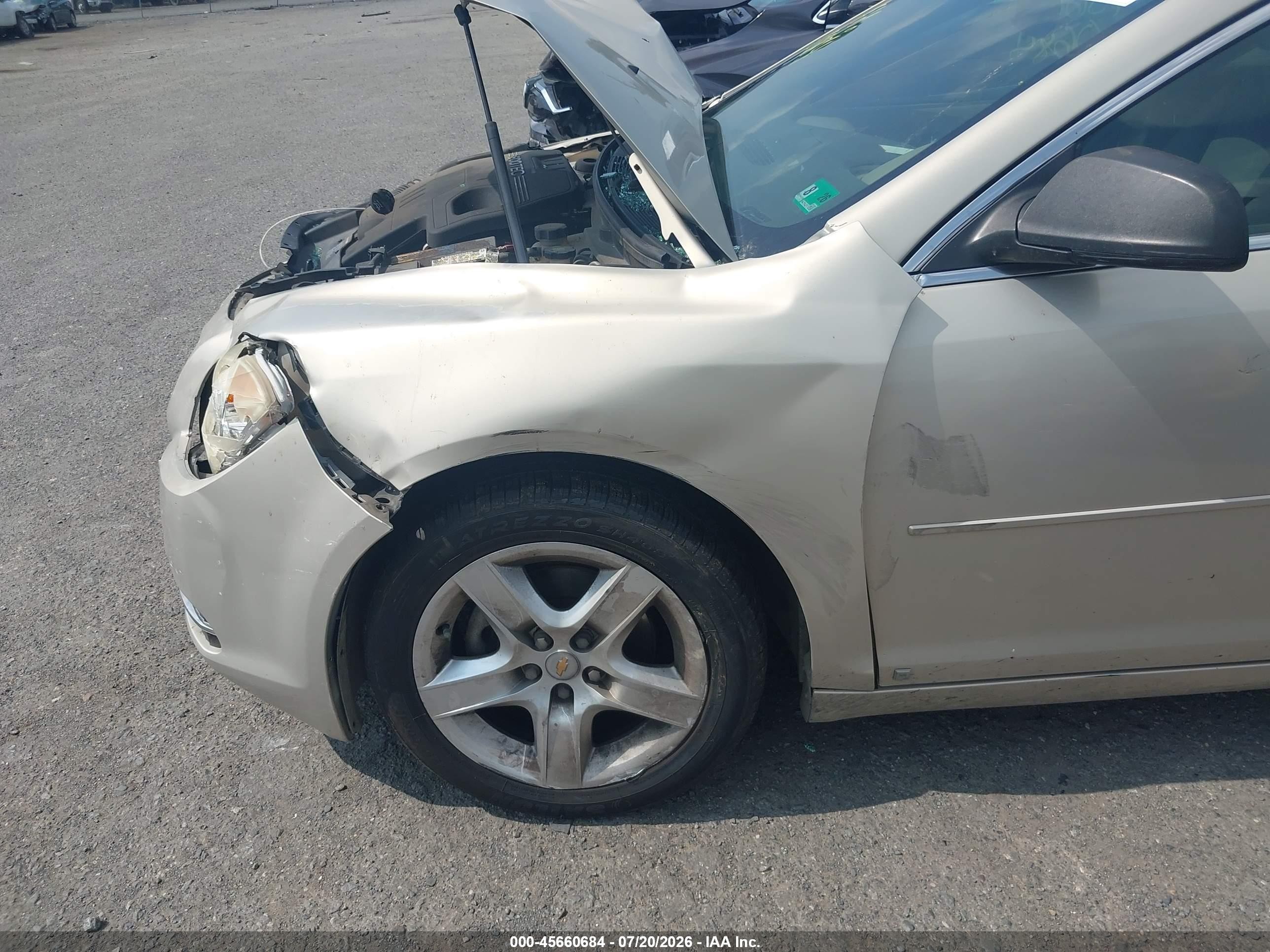 2009 Chevrolet Malibu Ls Champagne vin: 1G1ZG57B19F237882
