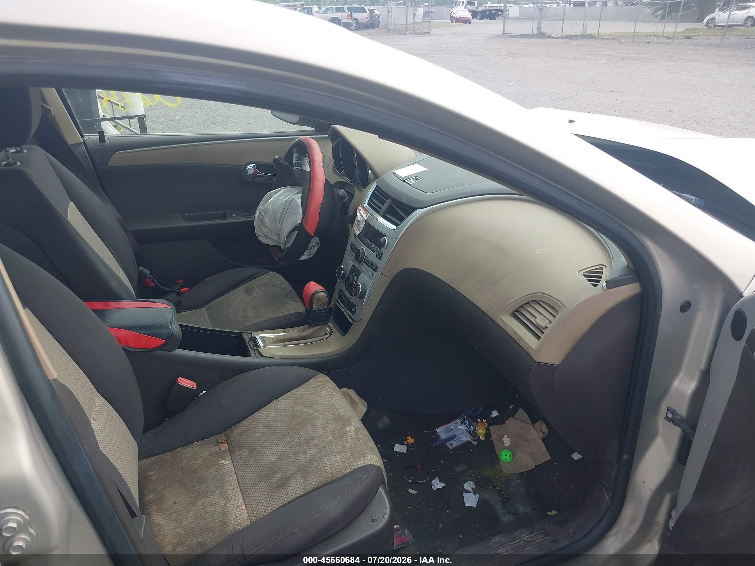 2009 Chevrolet Malibu Ls Champagne vin: 1G1ZG57B19F237882