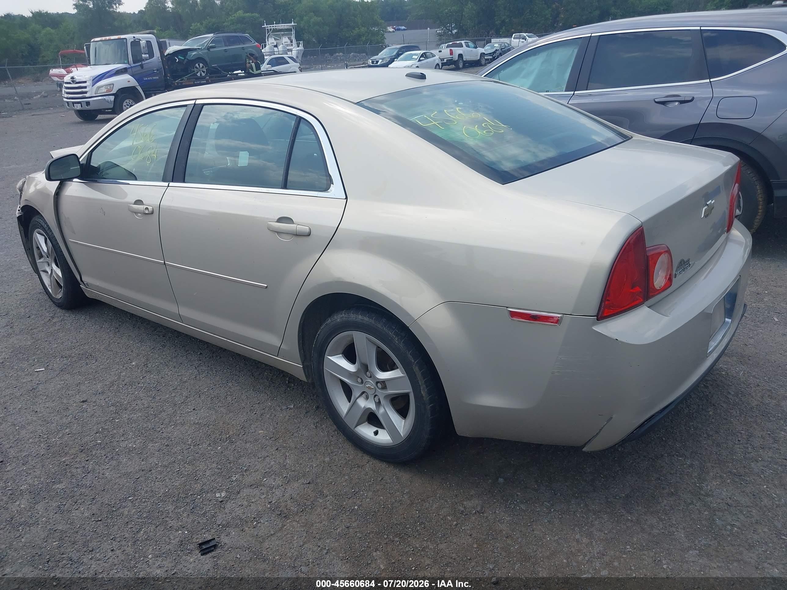 2009 Chevrolet Malibu Ls Champagne vin: 1G1ZG57B19F237882