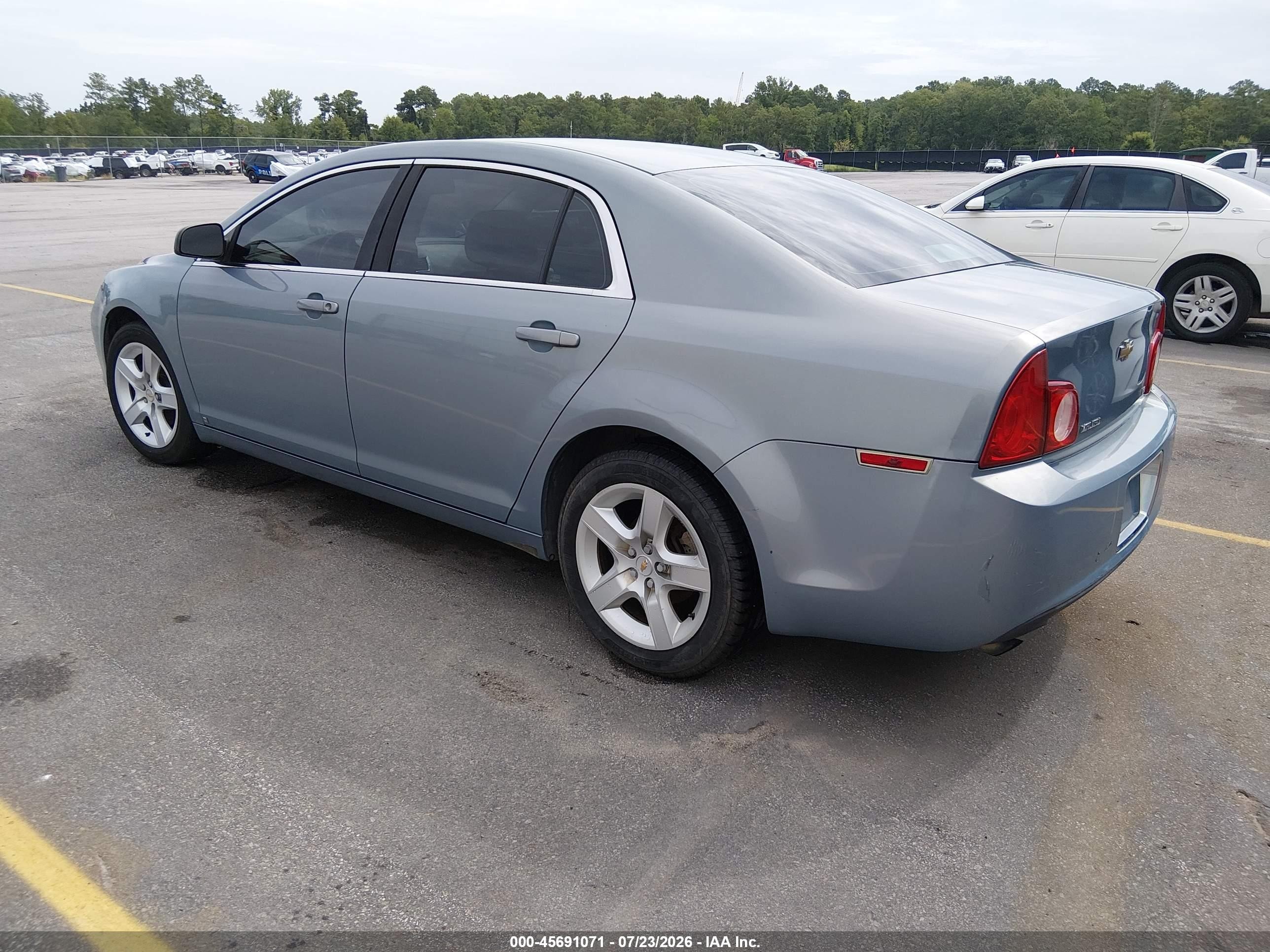 2009 Chevrolet Malibu Ls Blue vin: 1G1ZG57B29F160469