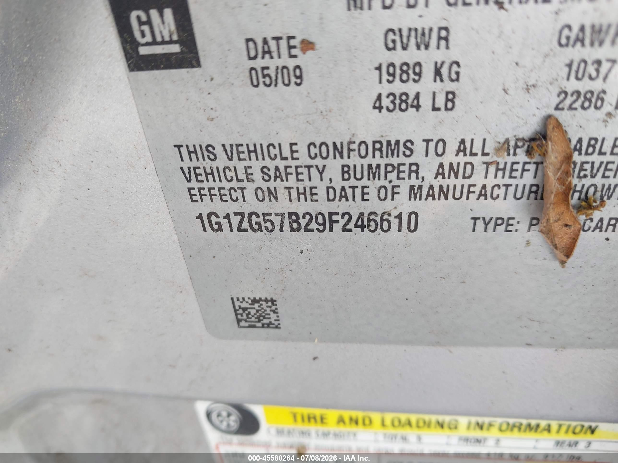 2009 Chevrolet Malibu Ls Silver vin: 1G1ZG57B29F246610