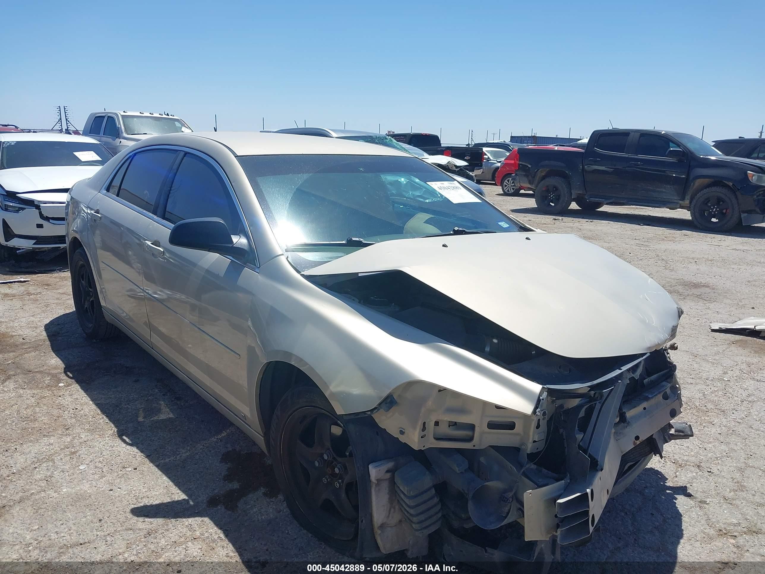 2009 Chevrolet Malibu Ls Золотой vin: 1G1ZG57B394163683