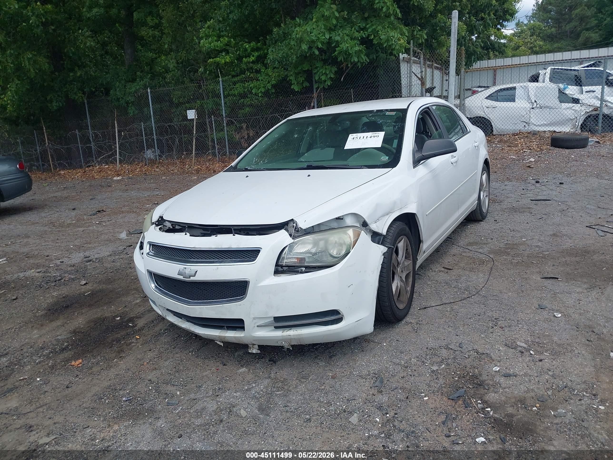 2009 Chevrolet Malibu Ls Белый vin: 1G1ZG57B39F108221