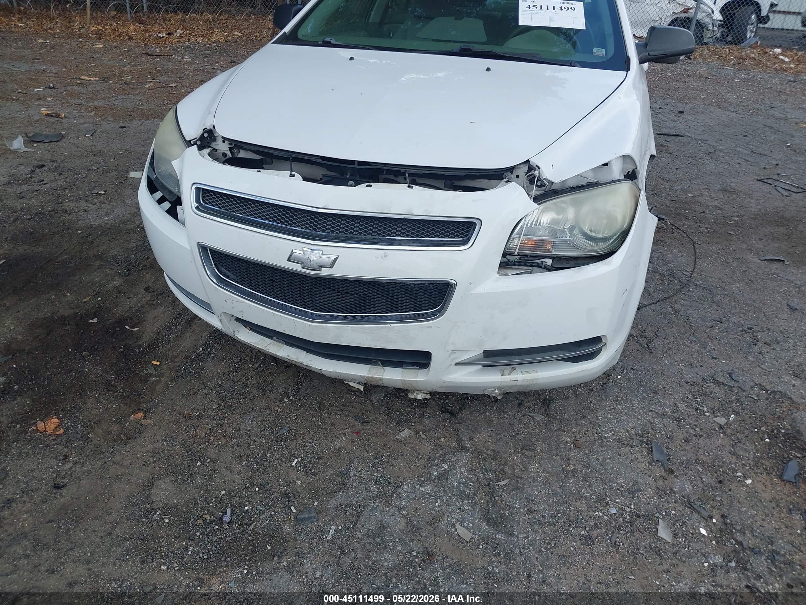 2009 Chevrolet Malibu Ls Белый vin: 1G1ZG57B39F108221